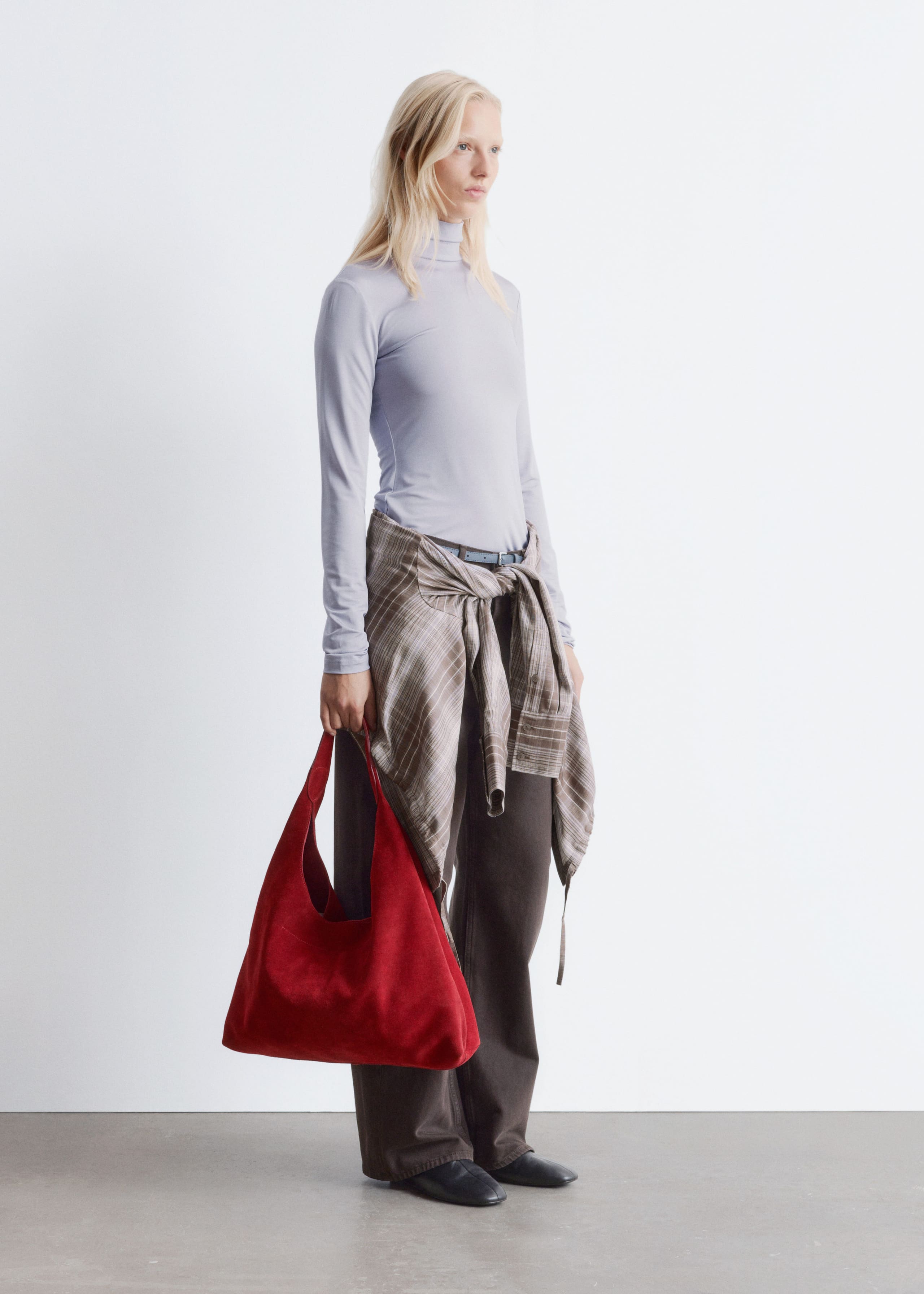 Image of Slim Fit Turtleneck Top