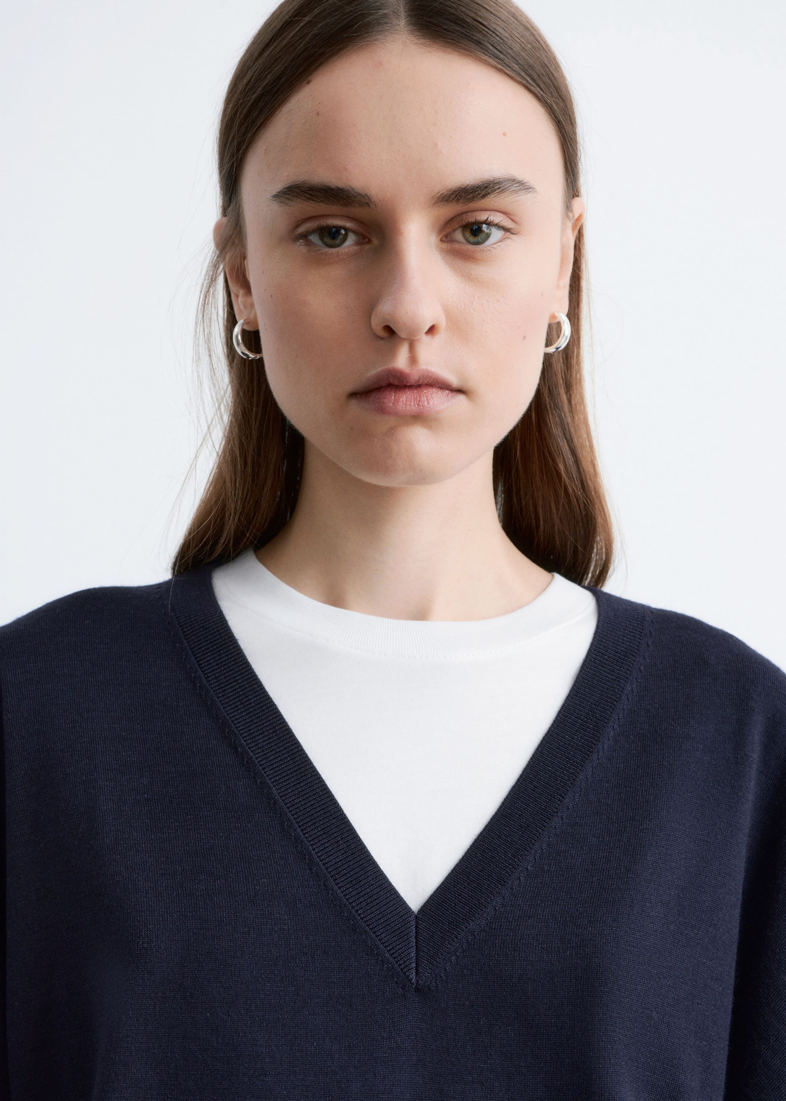 Image of V-Neck Wool Jumper