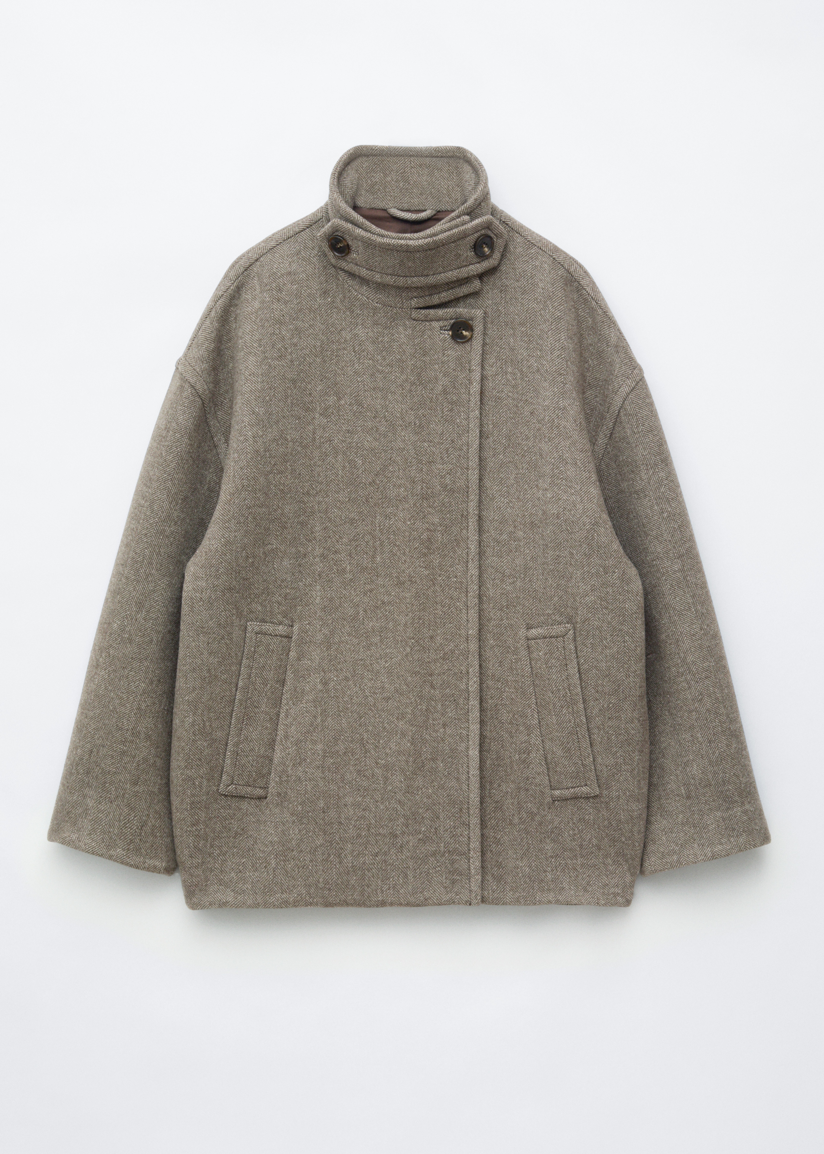 Veste en laine à chevrons