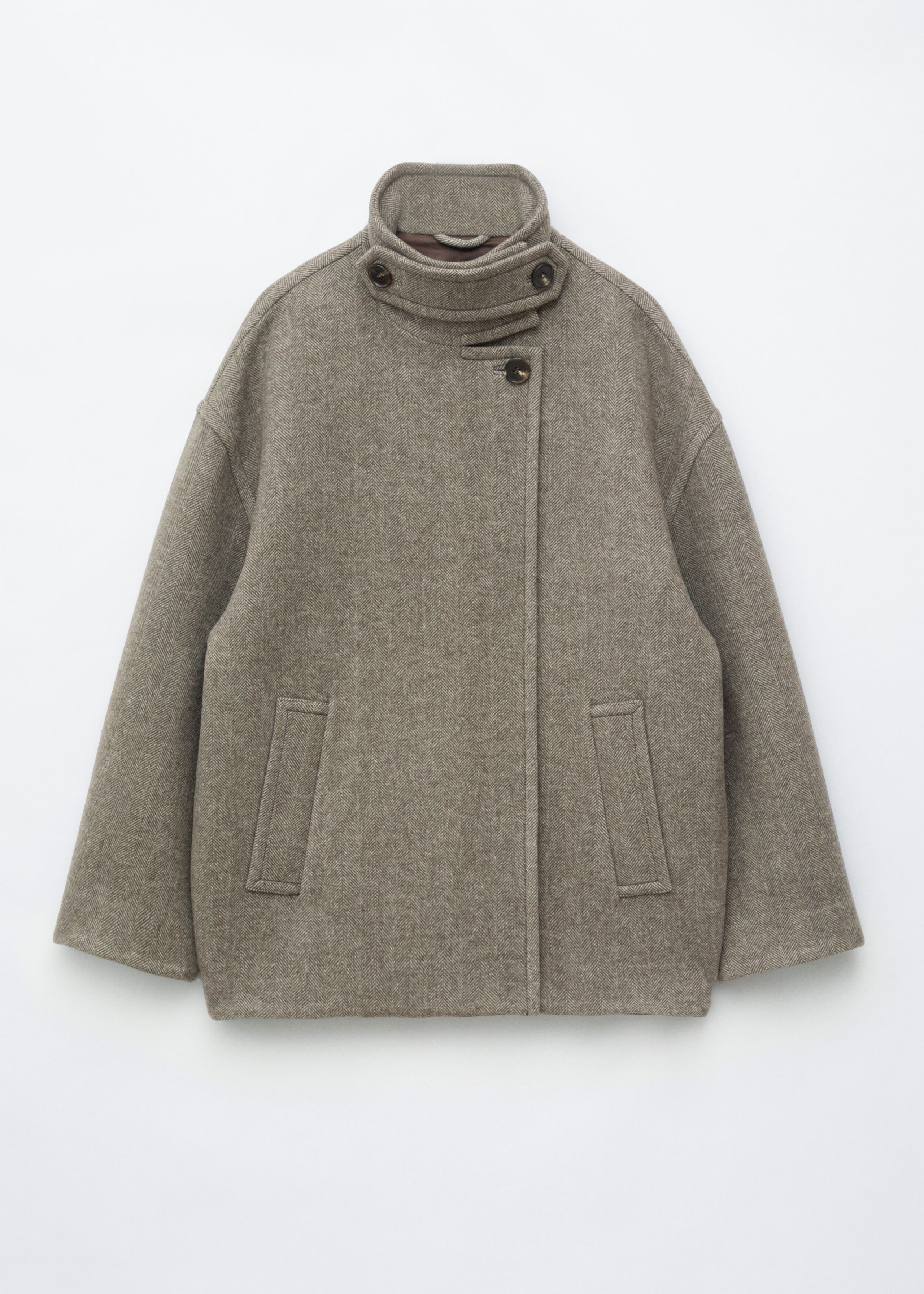Herringbone Coat - Dark Mole - Still Life