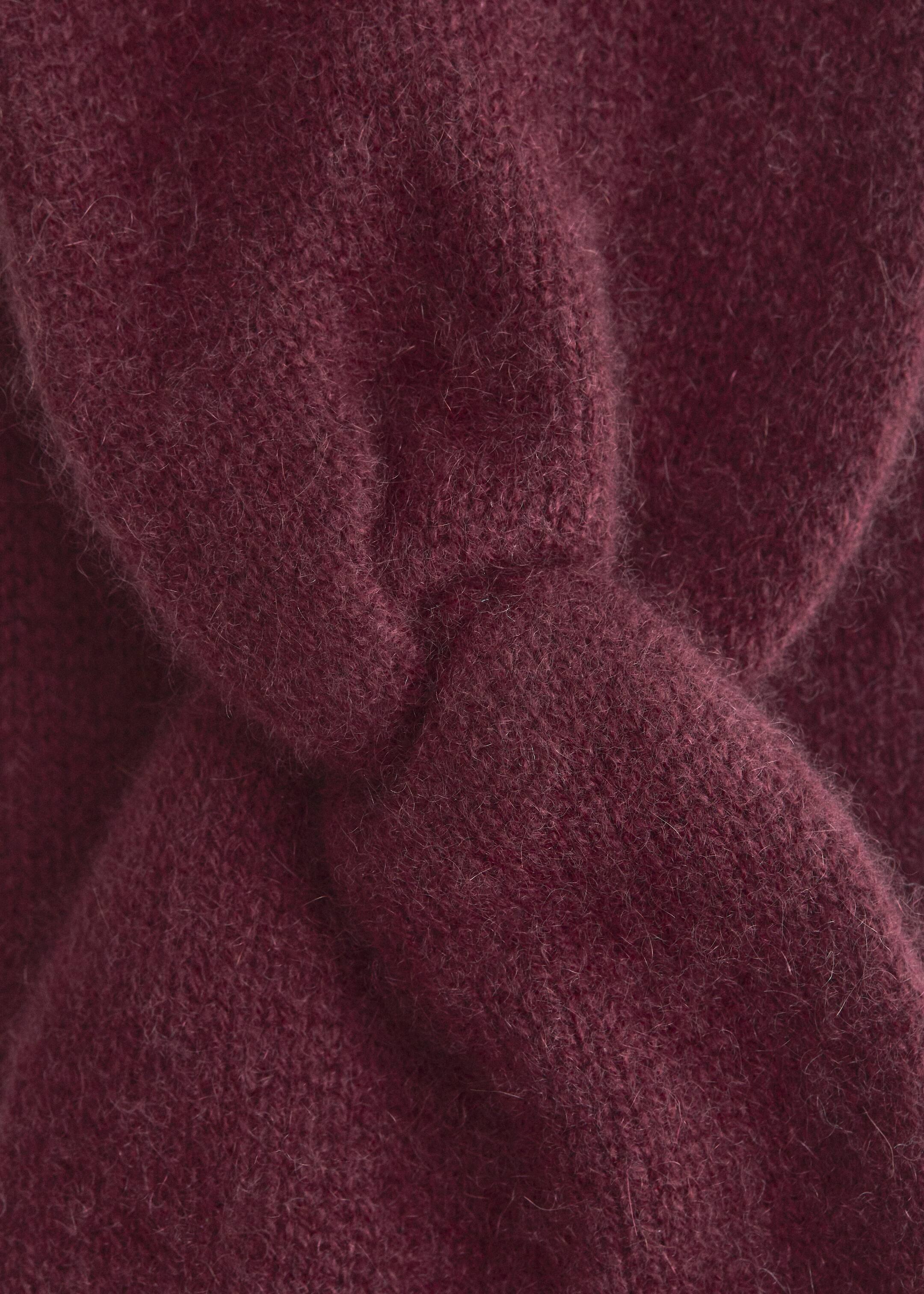 Visa större bild: Pannband i kashmir - Vinröd - DAM | H&M FI 3
