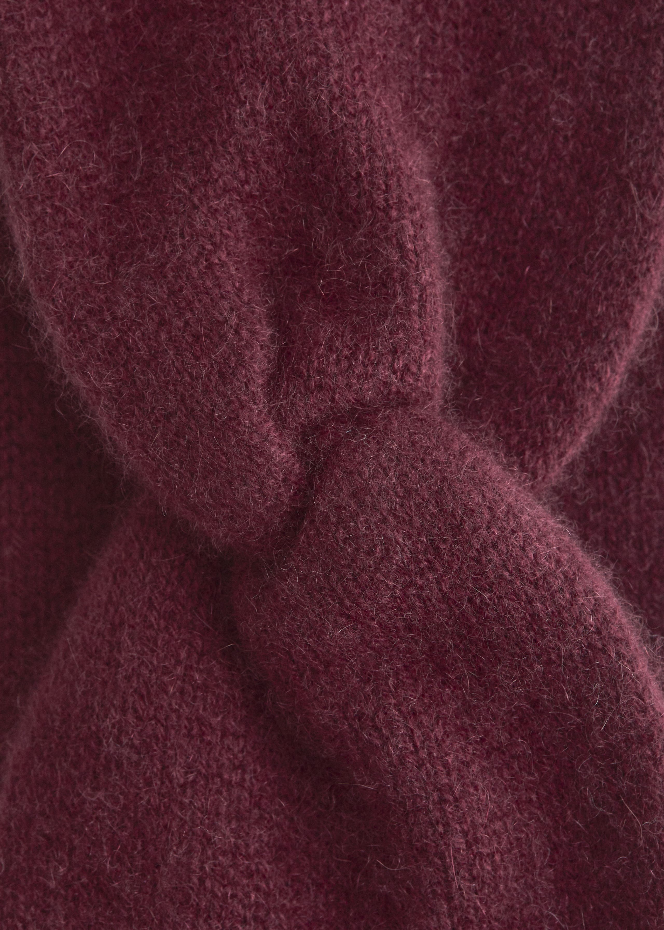 Image of Diadema de cachemira con nudo frontal
