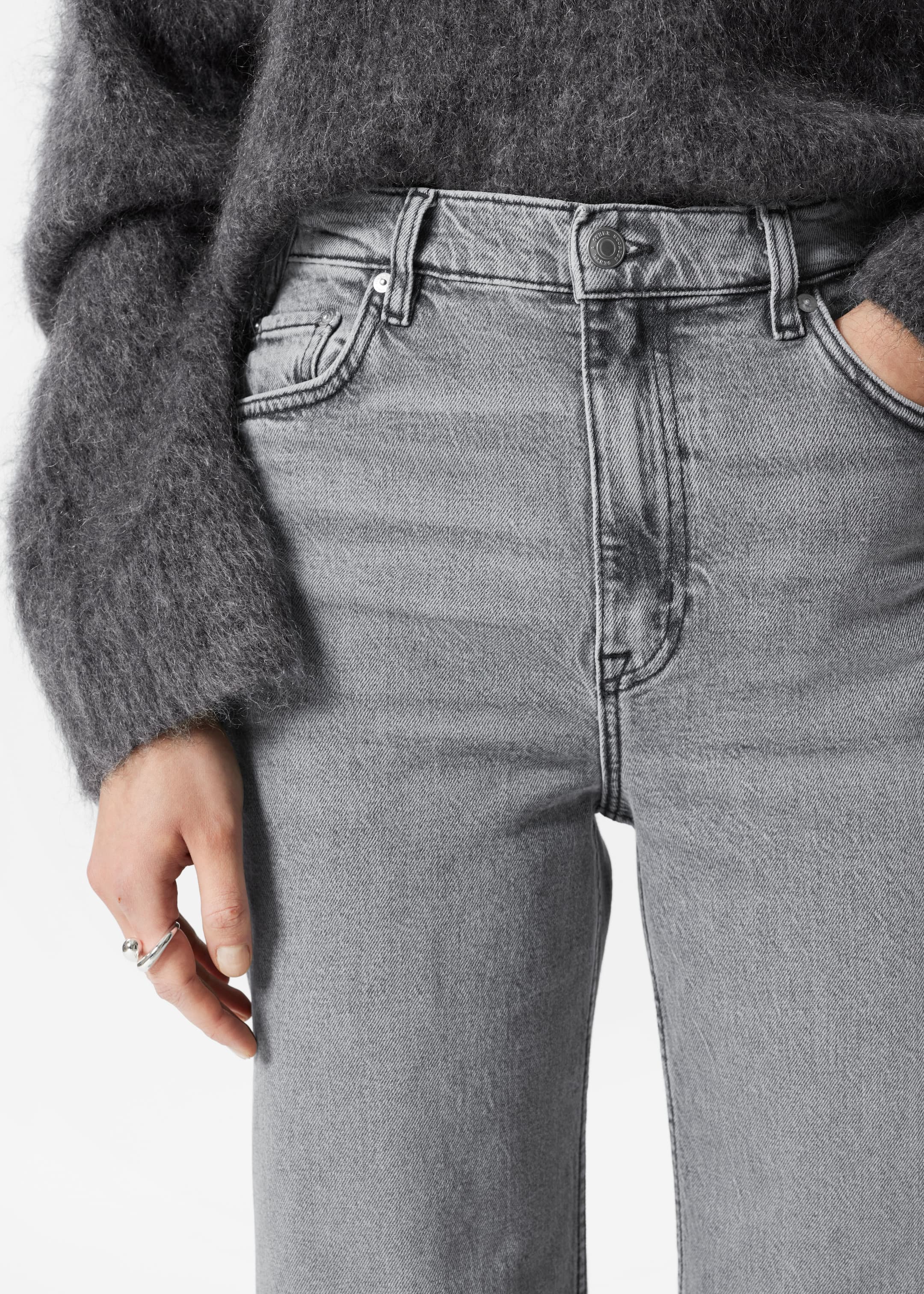 View larger image: Wide-Leg Jeans - Grey - Ladies | H&M GB 2