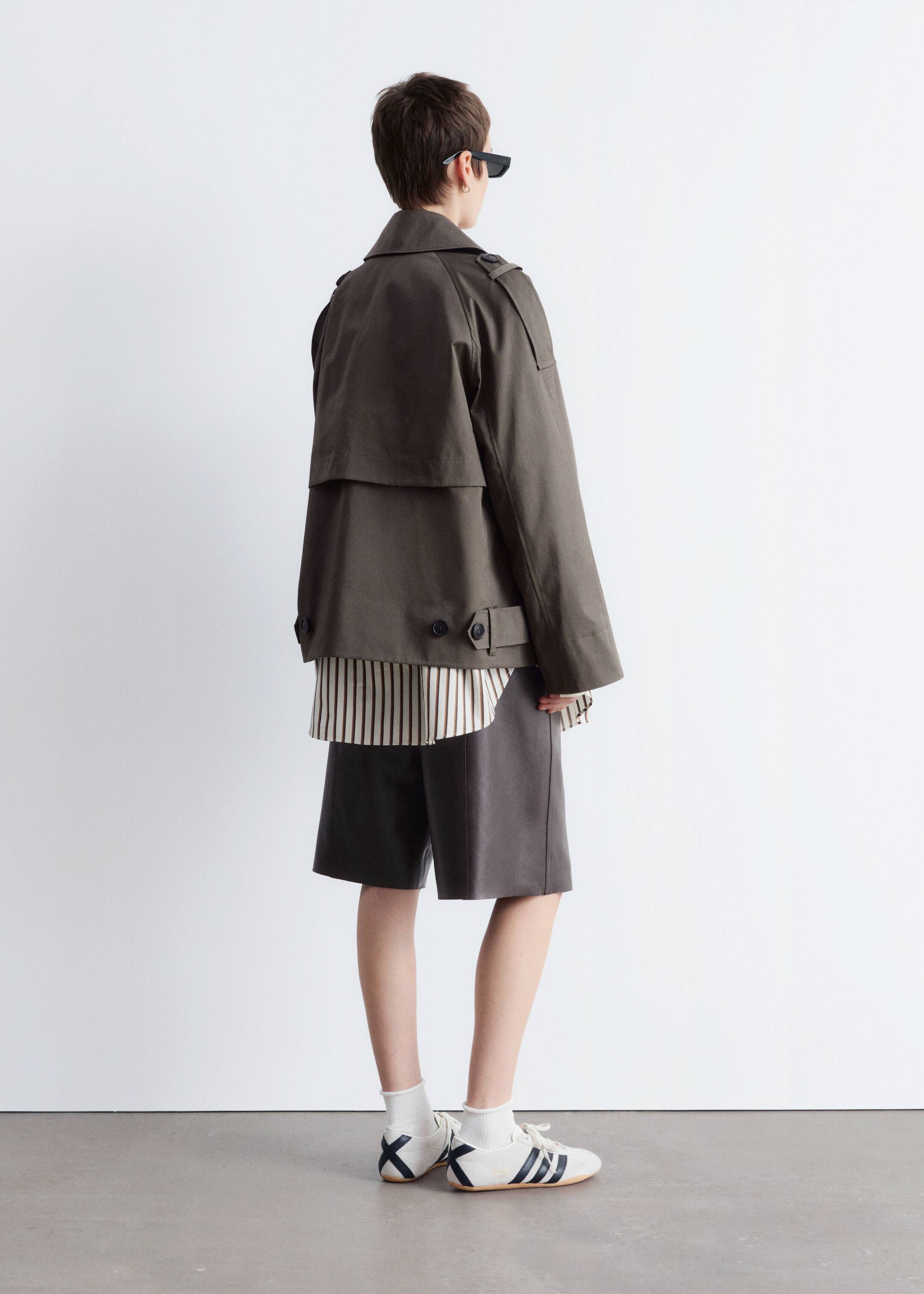 Agrandir l'image: Trench-coat à double boutonnage - Vert kaki - FEMME | H&M CH 4