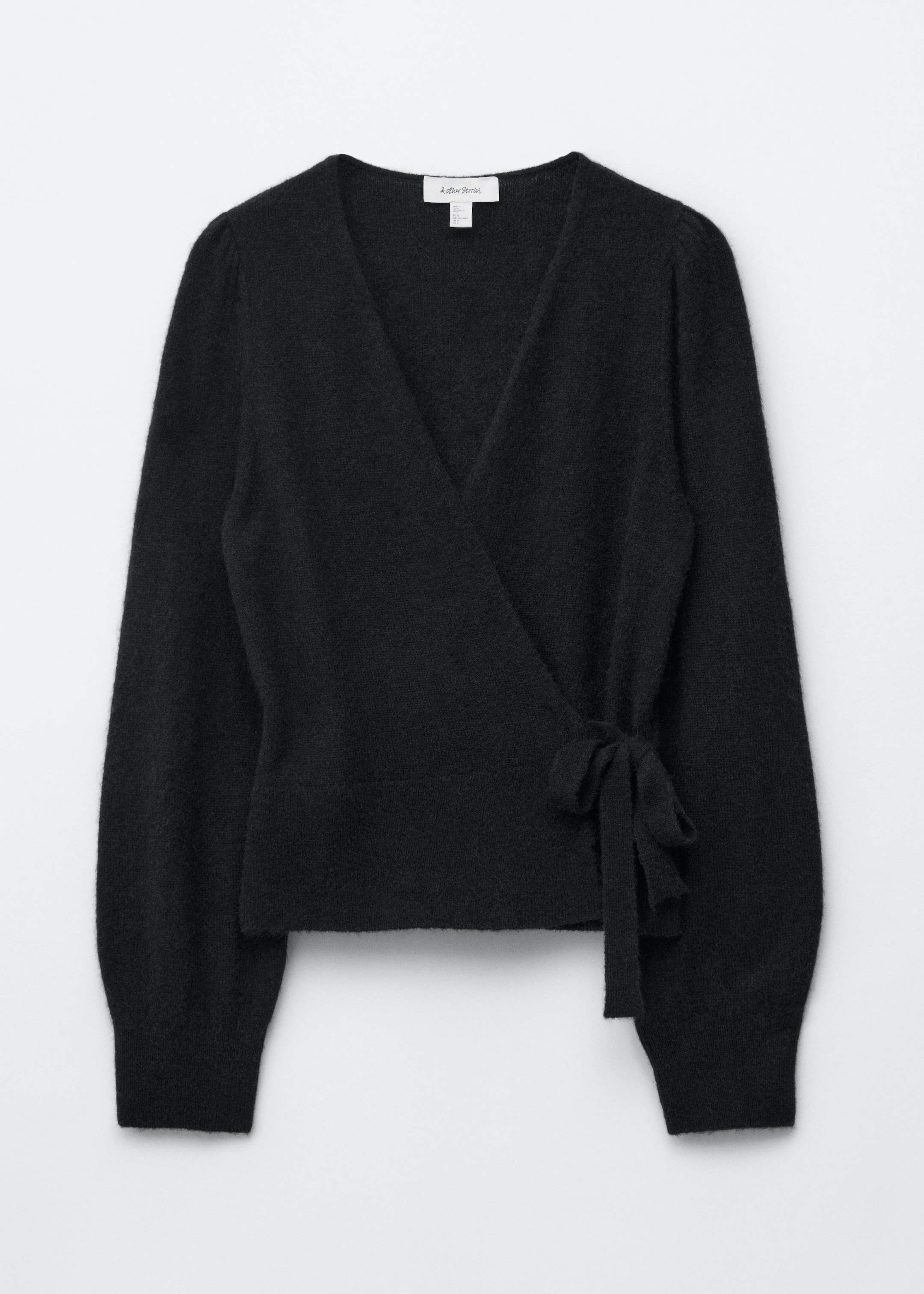 Zobrazit větší obrázek: Pletený zavinovací kardigan - Černá - ŽENY | H&M CZ 6