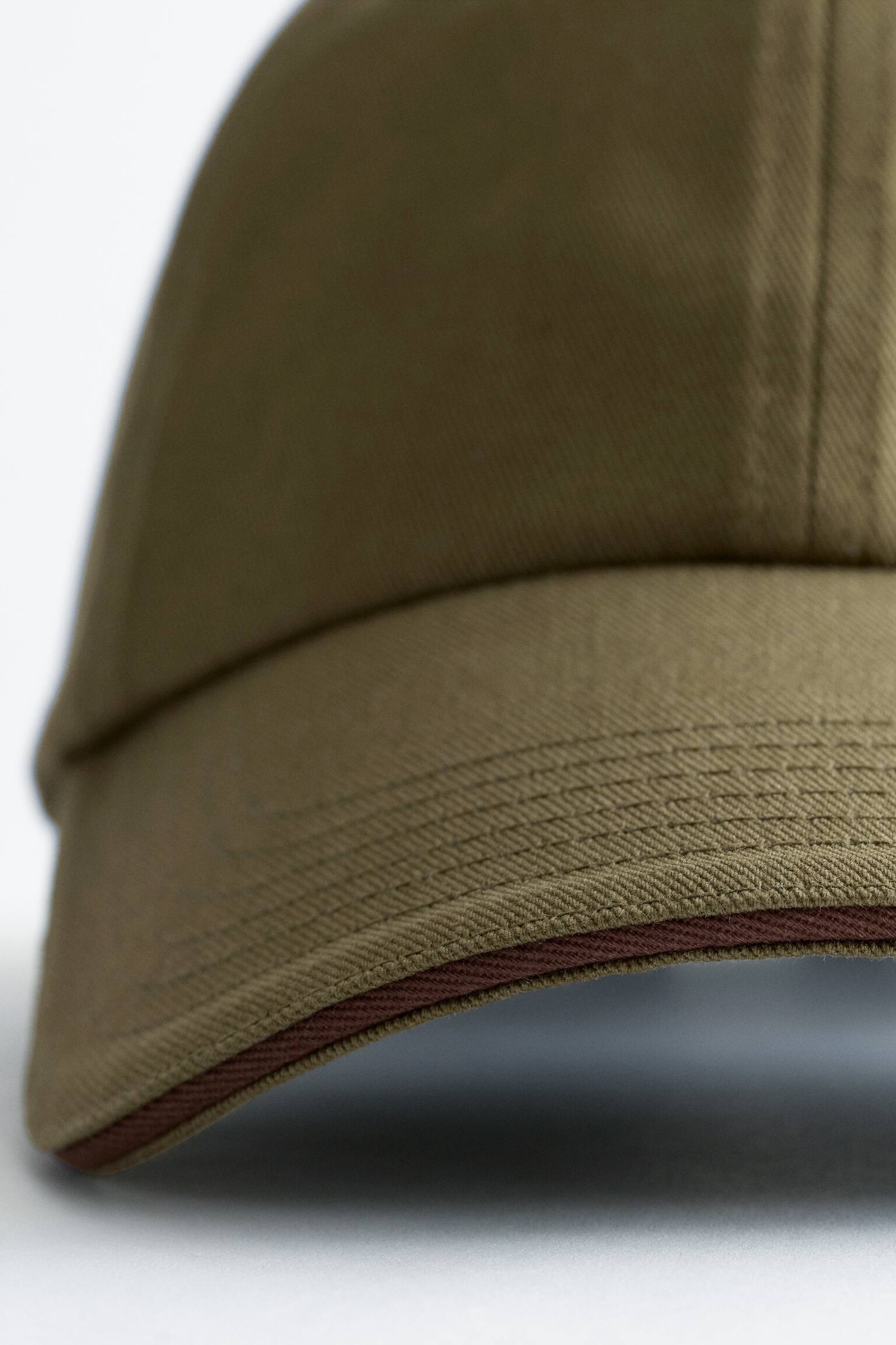 כובע בייסבול עשוי טוויל-כותנה - Khaki Green/צהוב/תכלת - 3