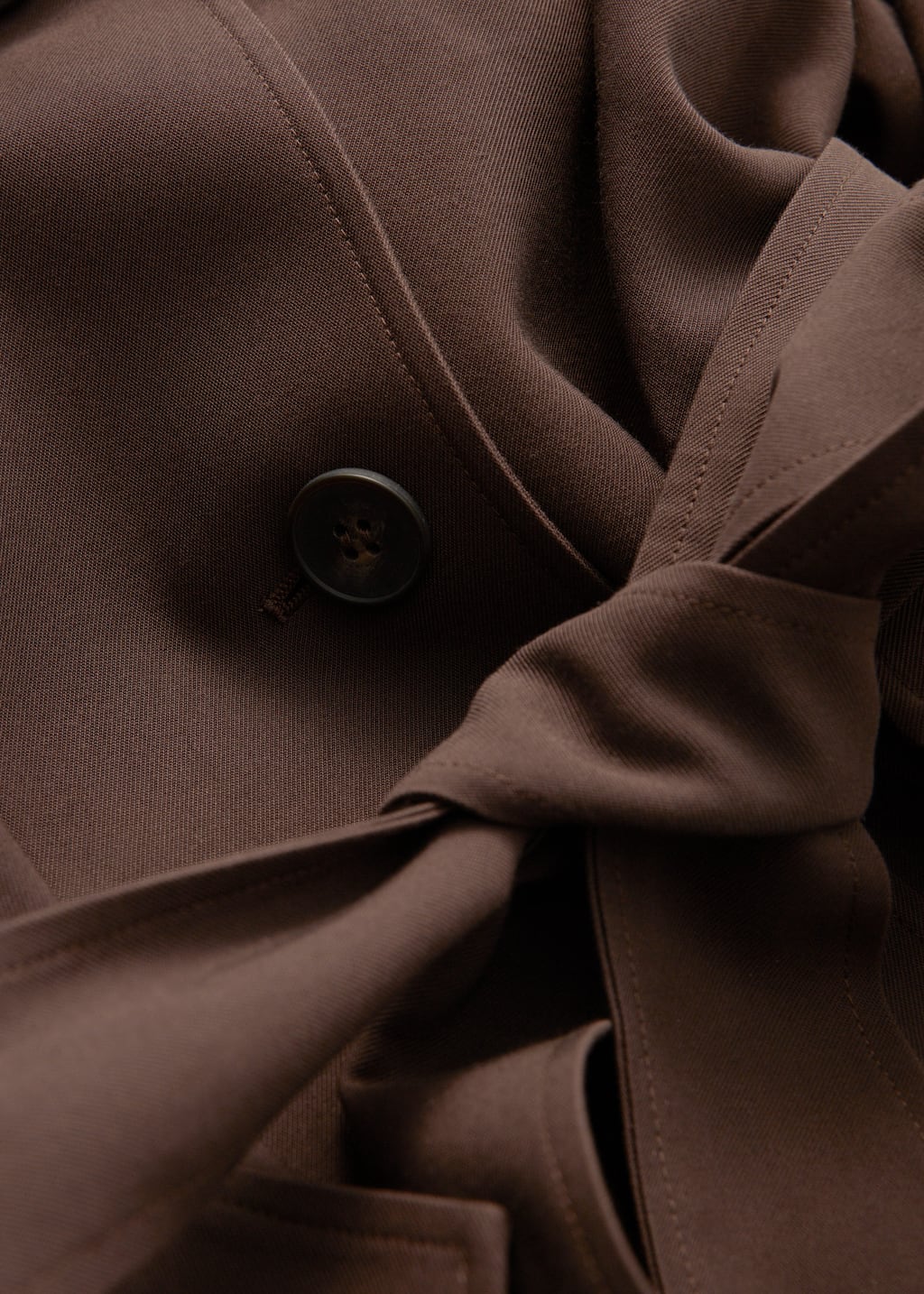 Image of Double-Breasted Trench Coat