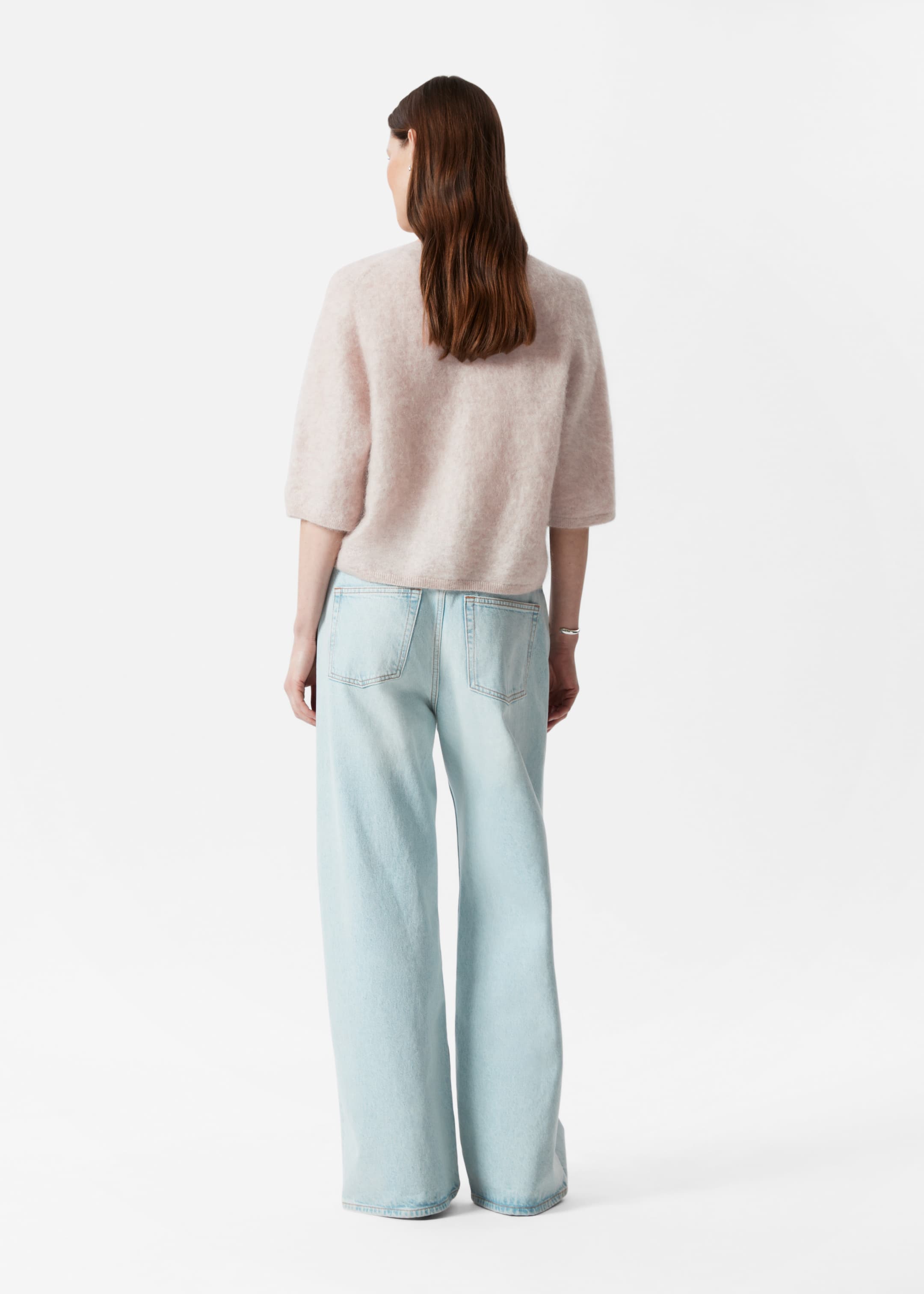 Visa större bild: Cardigan i mohairblandning - Beige - DAM | H&M SE 5