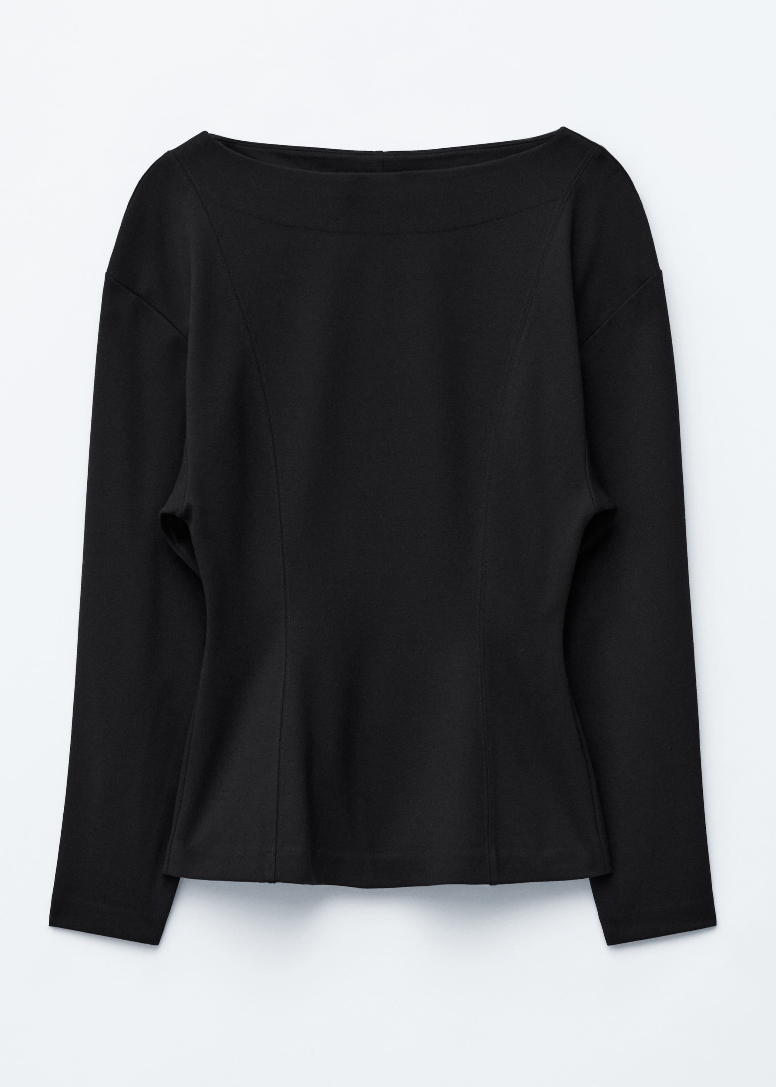 Image of Sculpted Boatneck Top