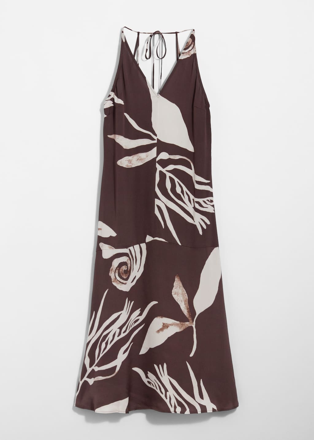 Image of Vestido midi con cuello halter