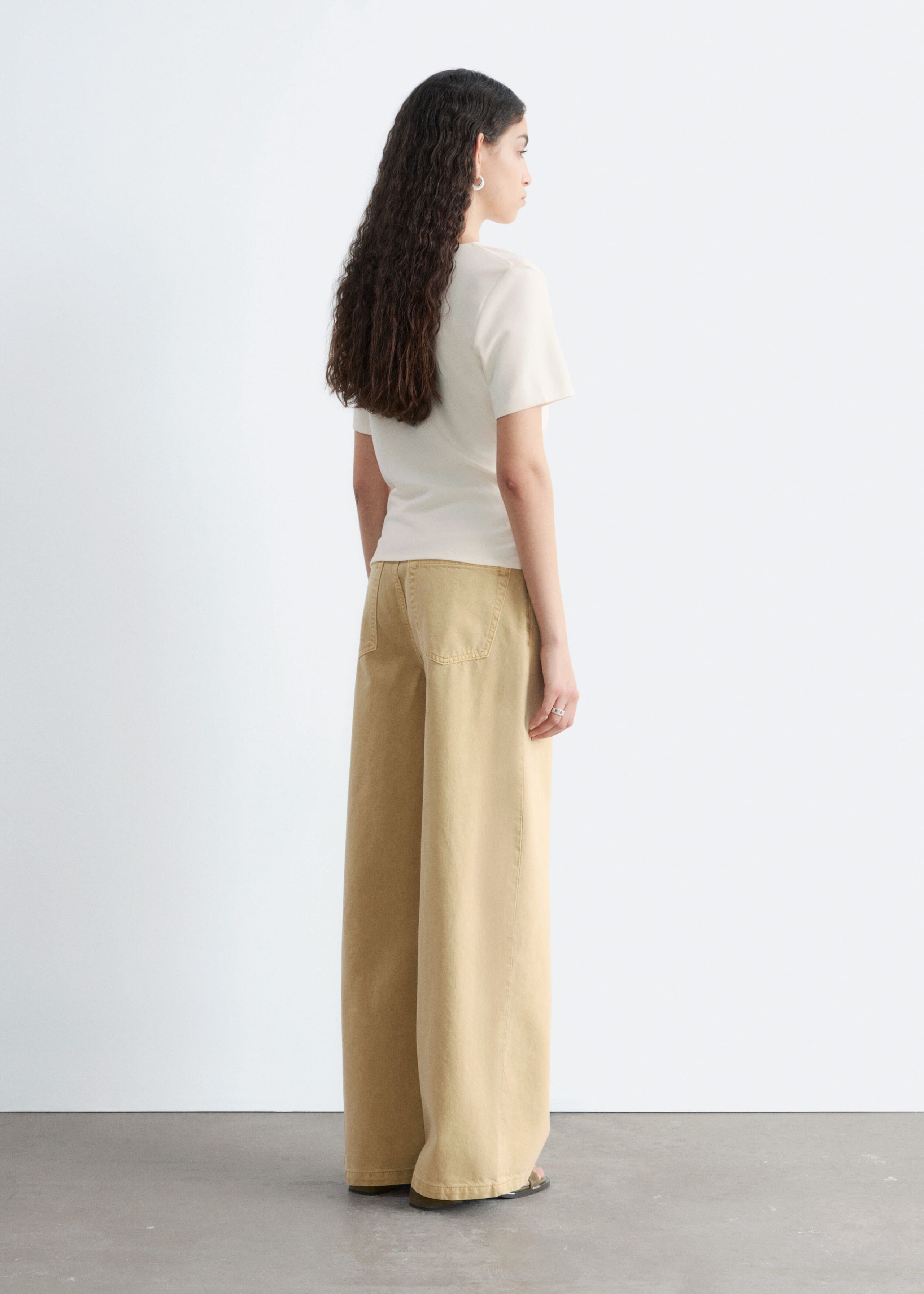 Image of Draped Asymmetric T-shirt