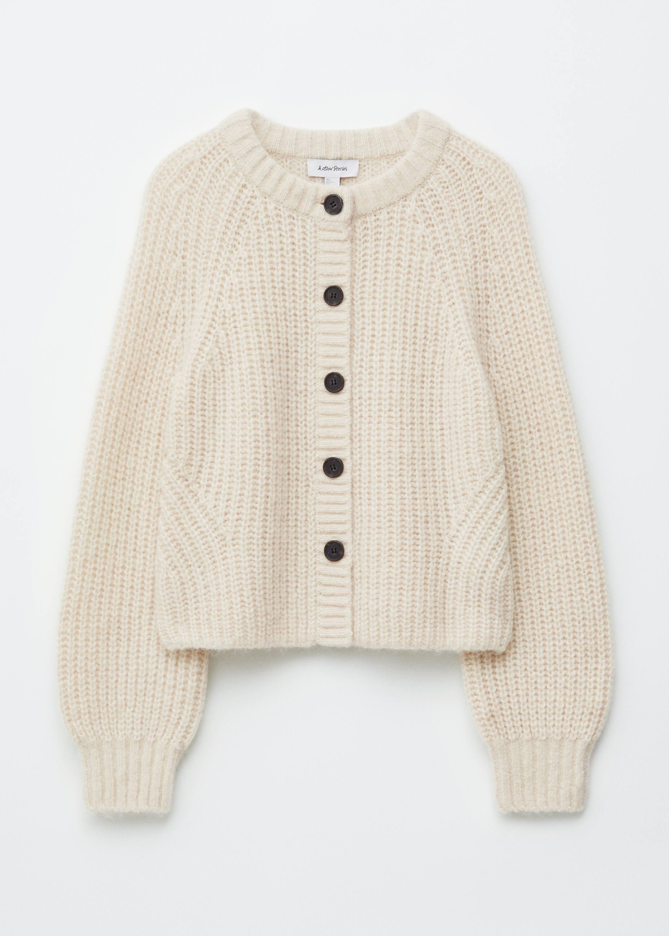 Ver imagem maior: Cardigan com mangas em balão - Creme - SENHORA | H&M PT 6