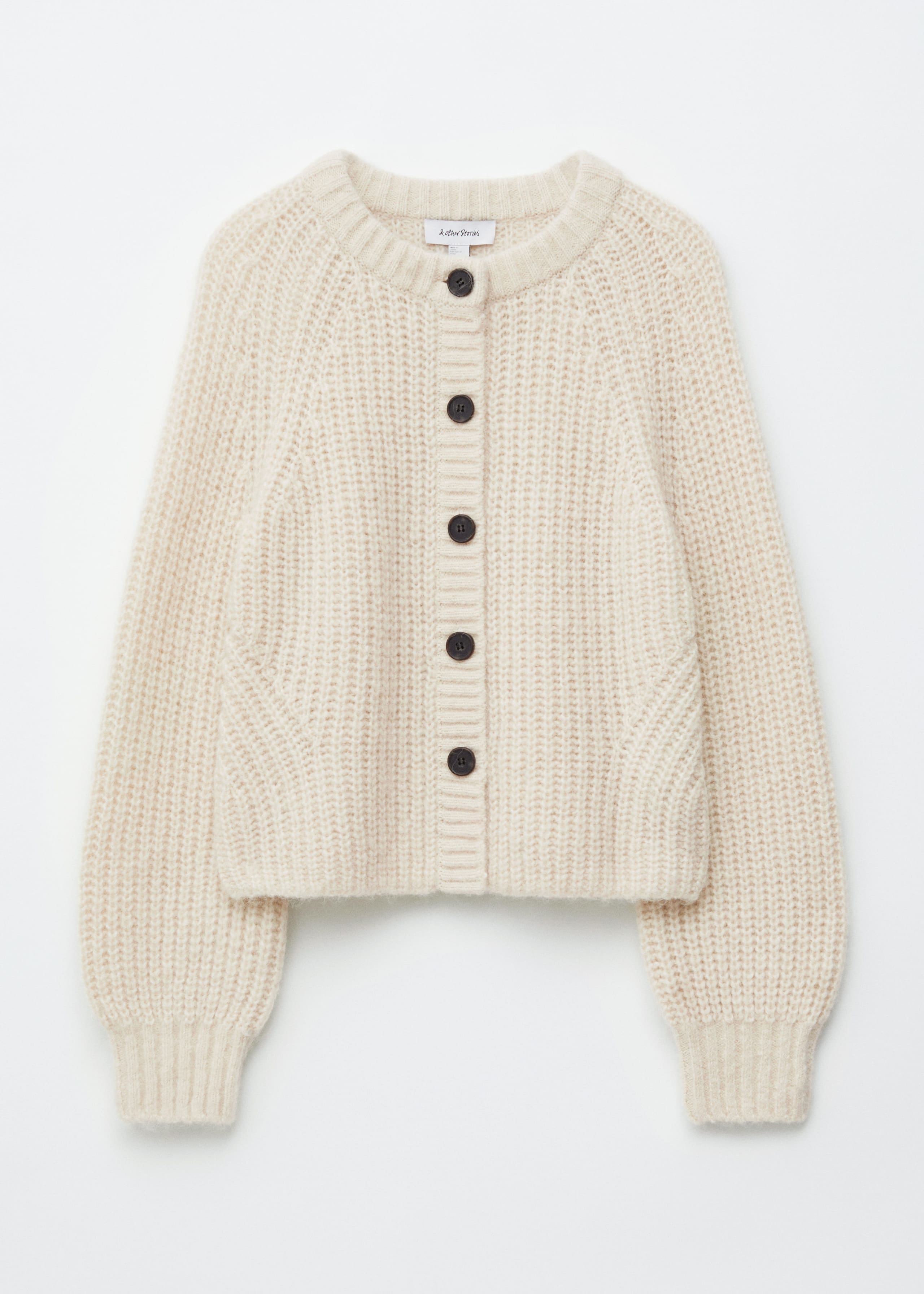 Image of Balloon-Sleeve Cardigan