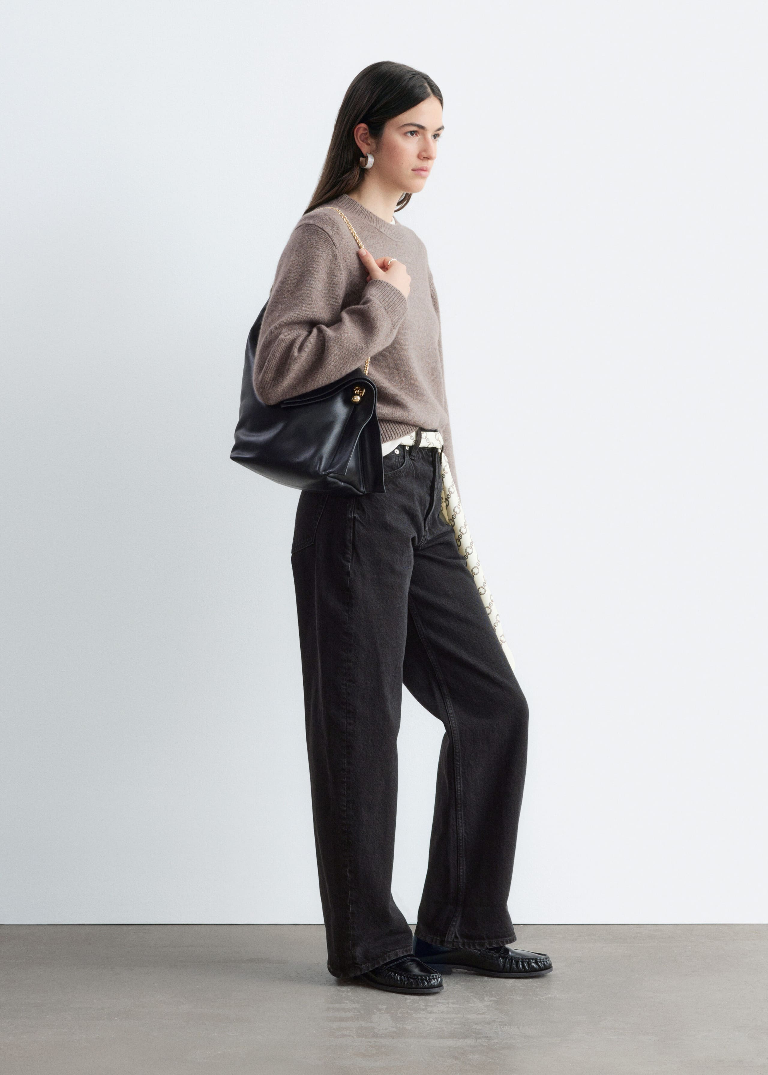 Sweter z domieszką kaszmiru – Dark Mole – Lookbook