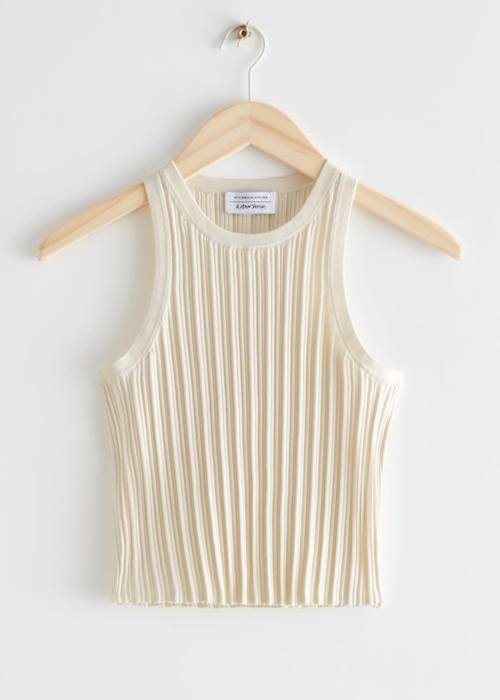 Fitted Tank Top - Cream - Bodegón
