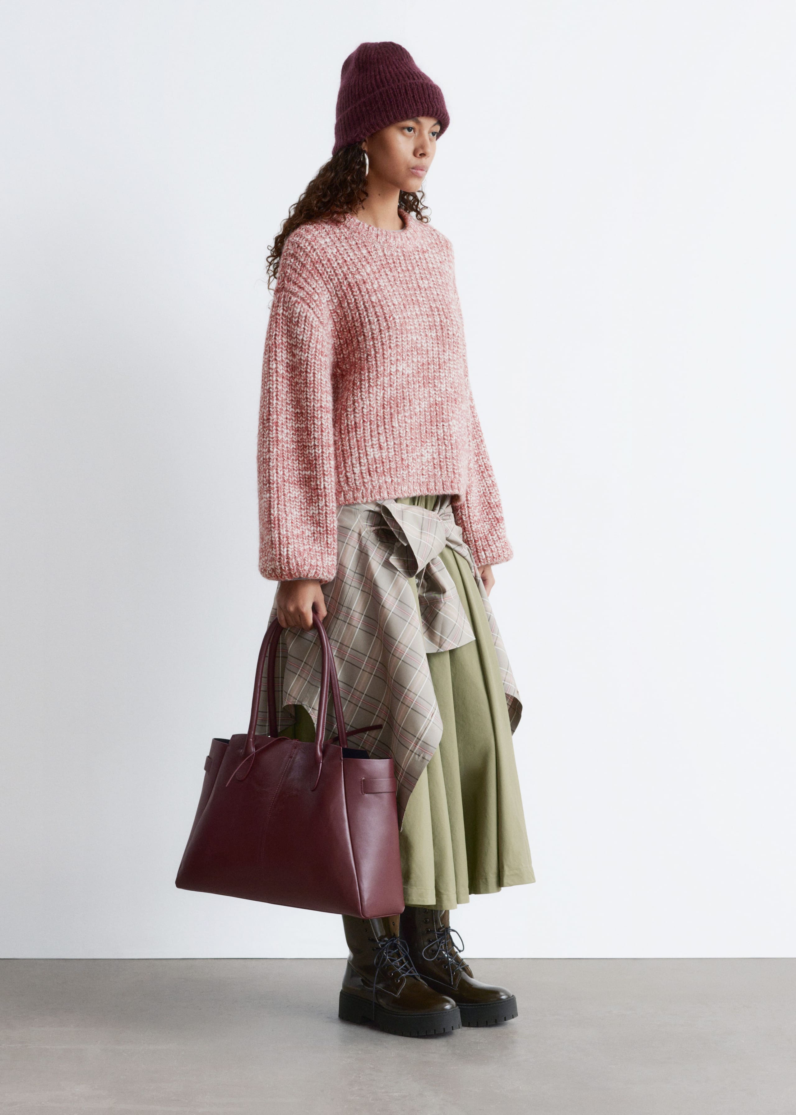 Image of Melierter Strickpullover