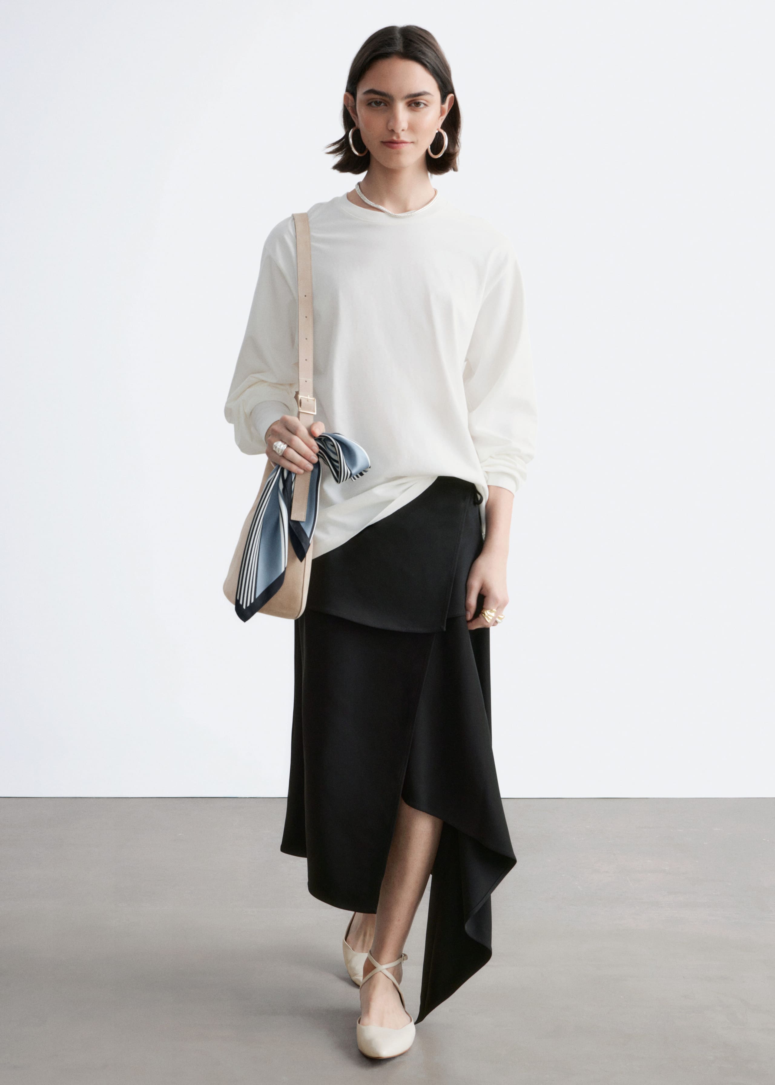 Image of Maglia in jersey a maniche lunghe