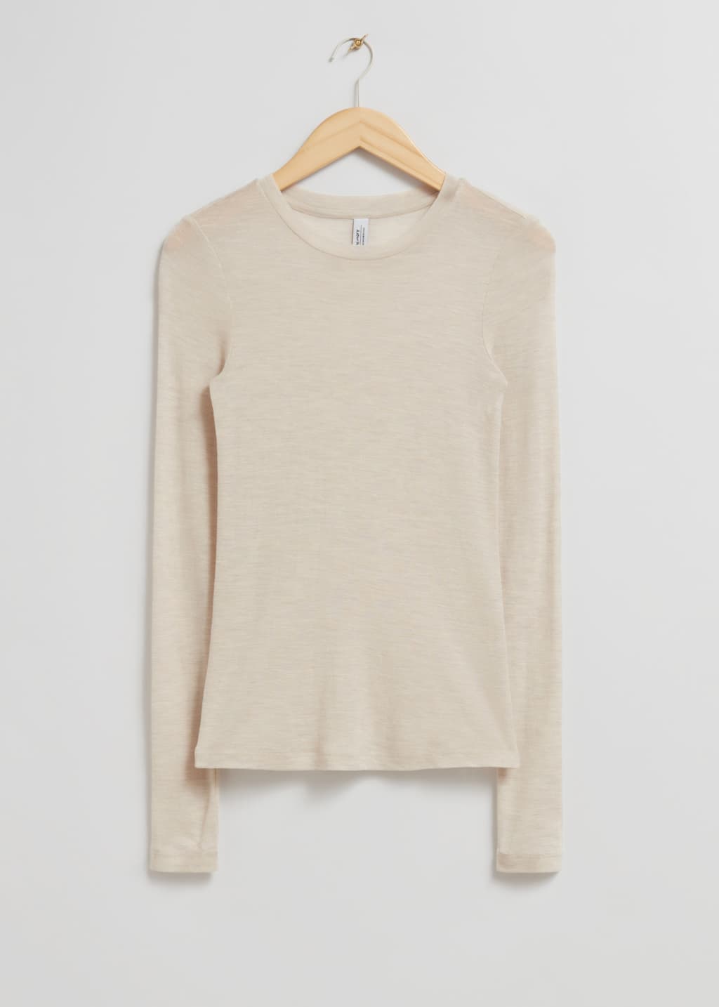 Top de punto de lana - Beige - Bodegón
