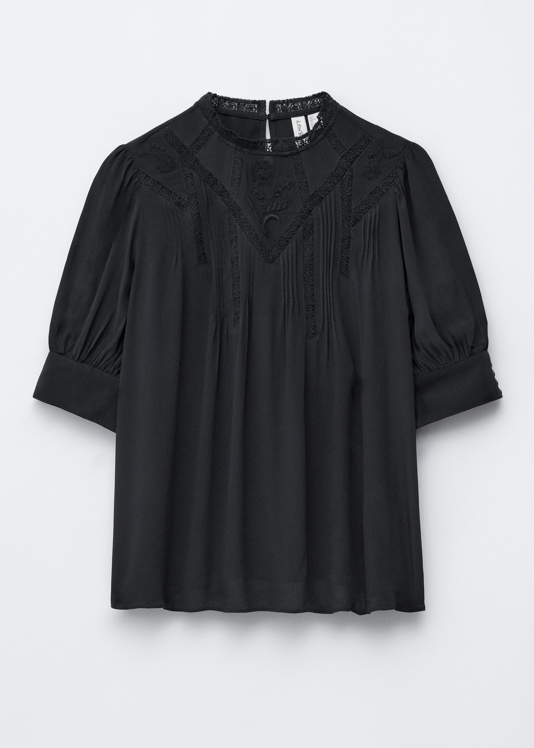 Visualizza immagine più grande: Blusa in pizzo ricamata - Nero - DONNA | H&M IT 6