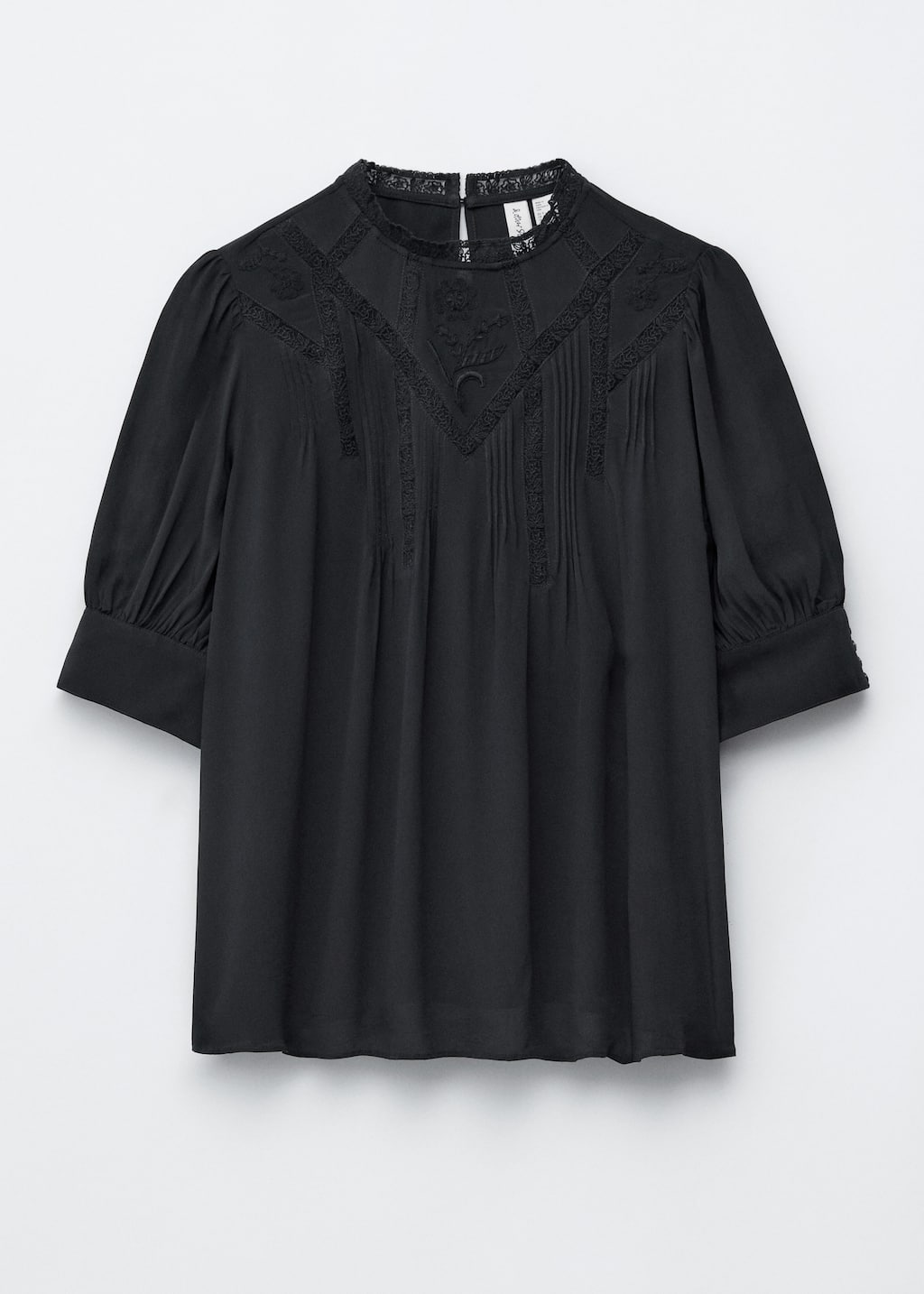 Image of Embroidered Lace Blouse