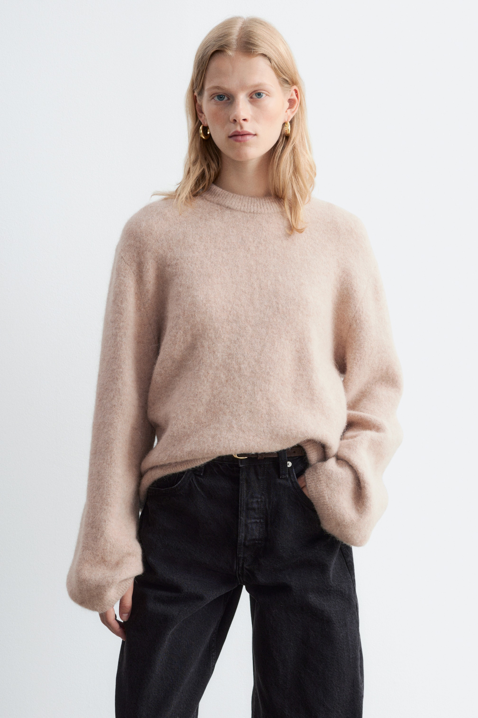 Agrandir l'image: Pull en mélange d’alpaga - Beige - FEMME | H&M BE 1