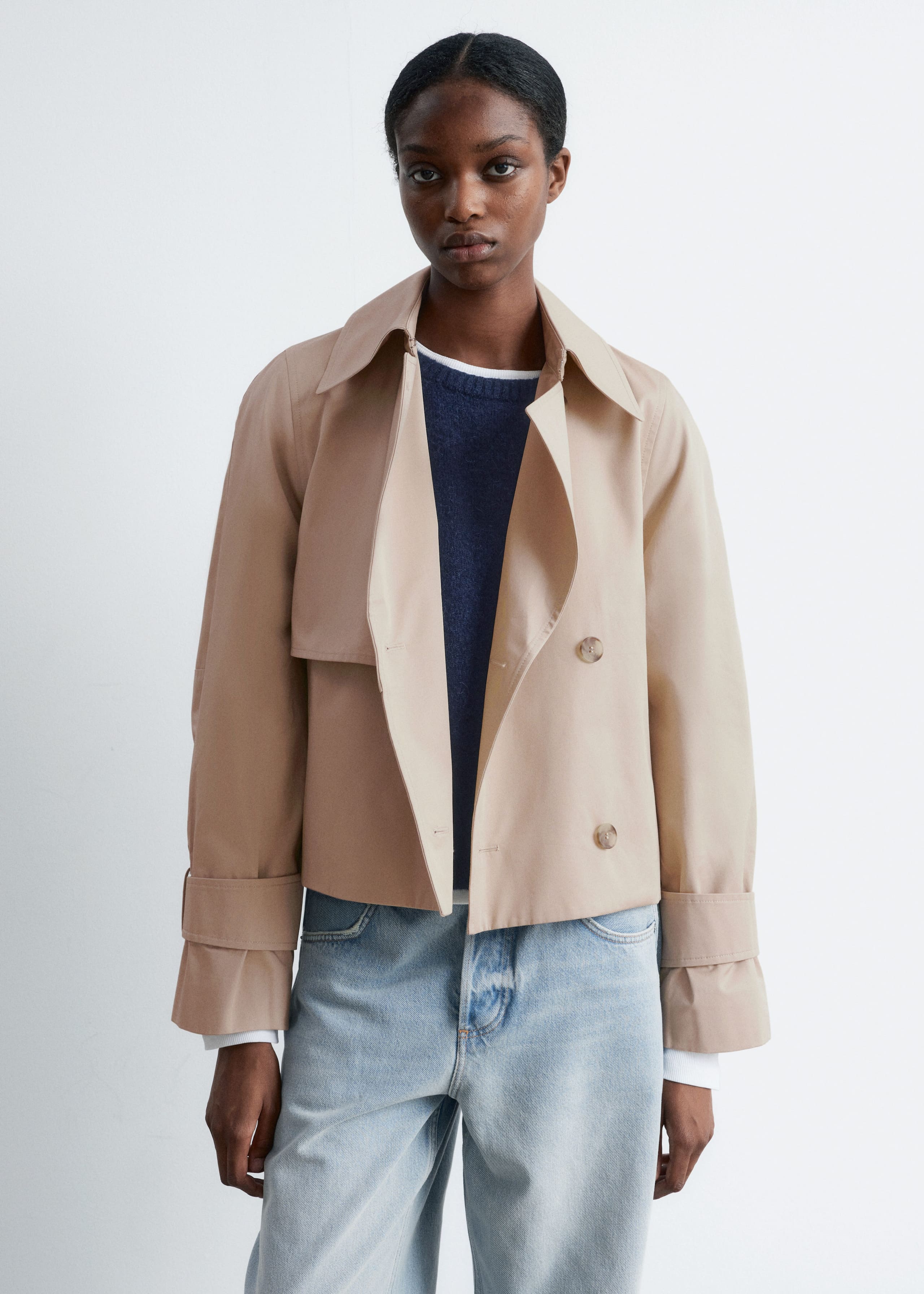 Image of Kurze Trenchcoat-Jacke