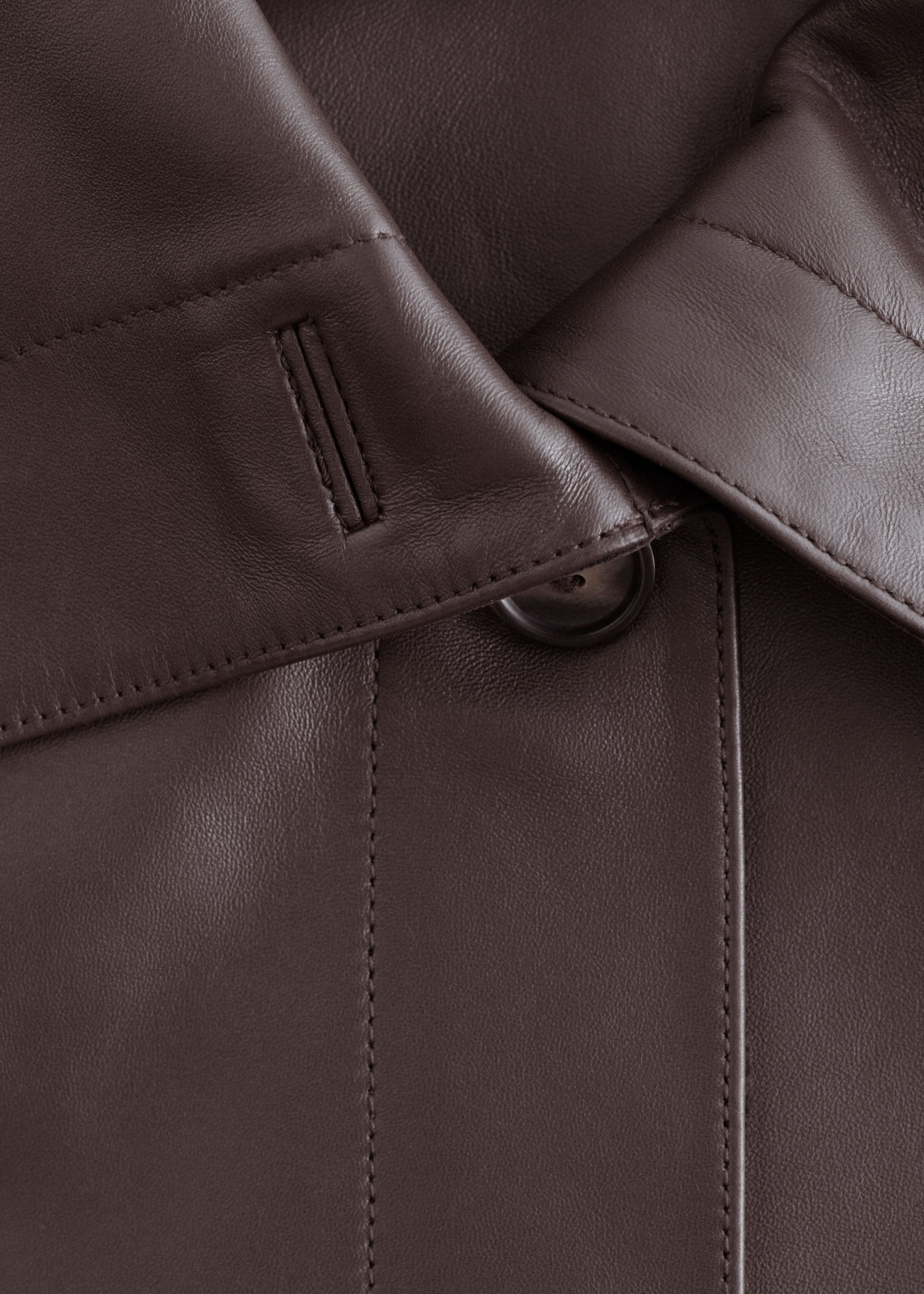 Image of Boxy Nappa Leather Jacket