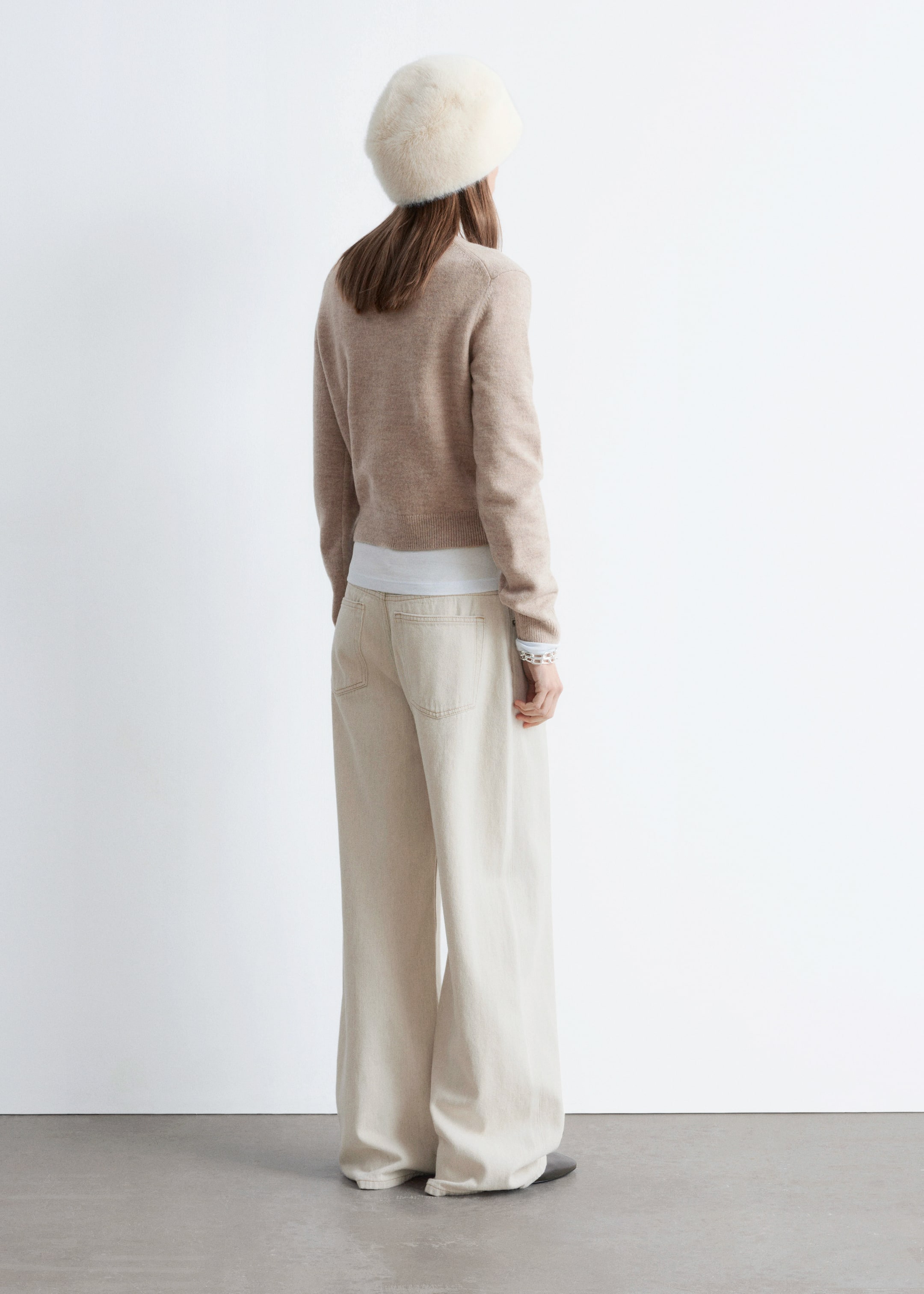 Преглед на по-голямо изображение: Плетен вълнен пуловер - Светъл сив меланж - ЖЕНИ | H&M BG 6