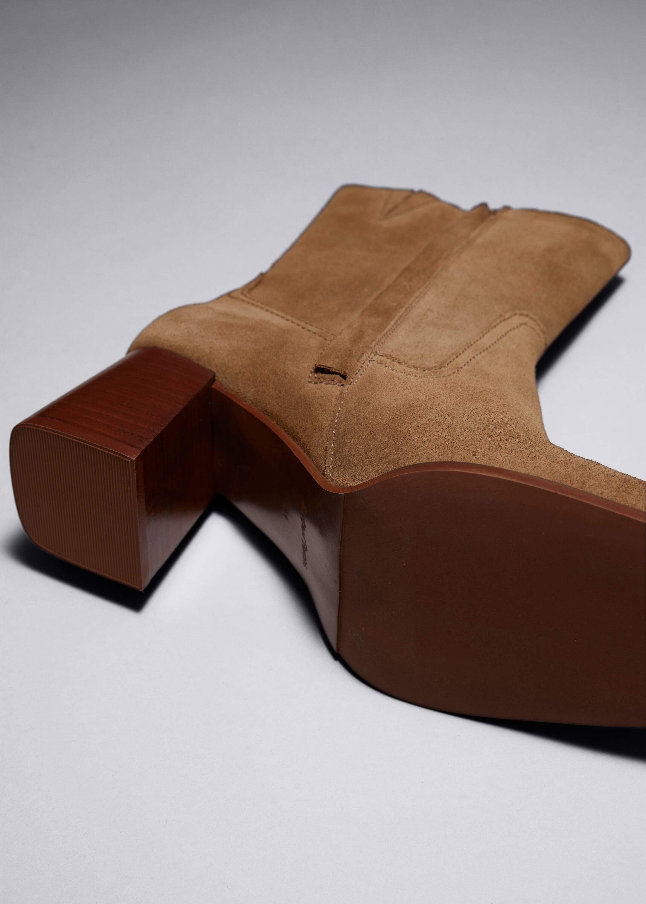 Ingrandisci l'immagine: Classic Leather Ankle Boots - Beige - DONNA | H&M CH 4