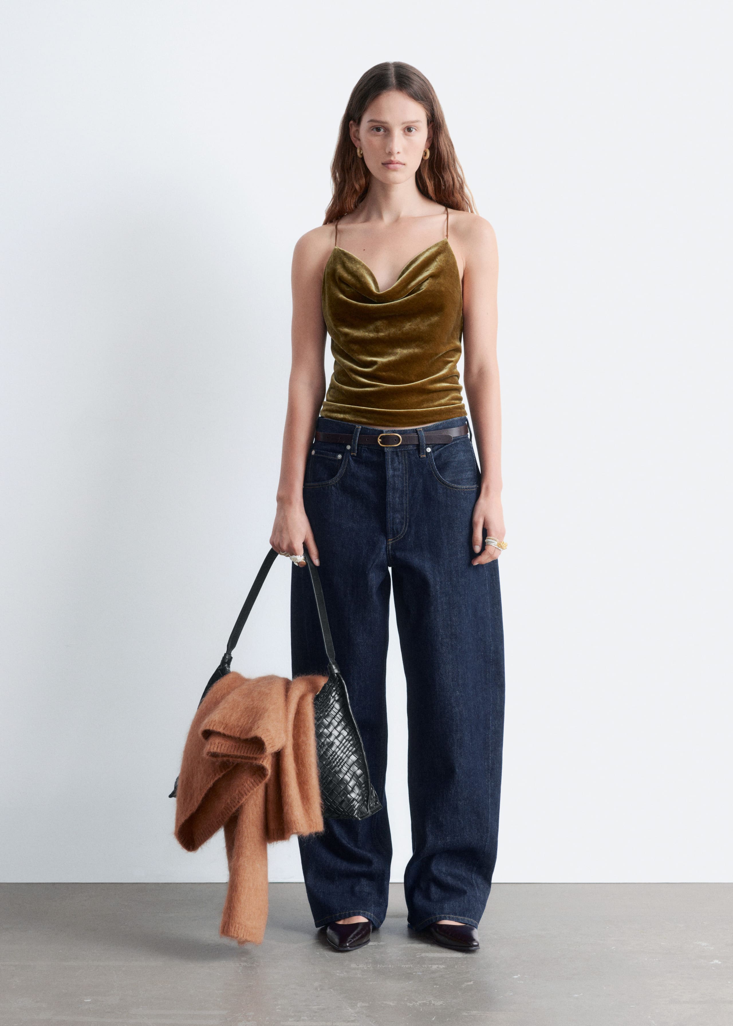 Image of Strappy Velvet Top