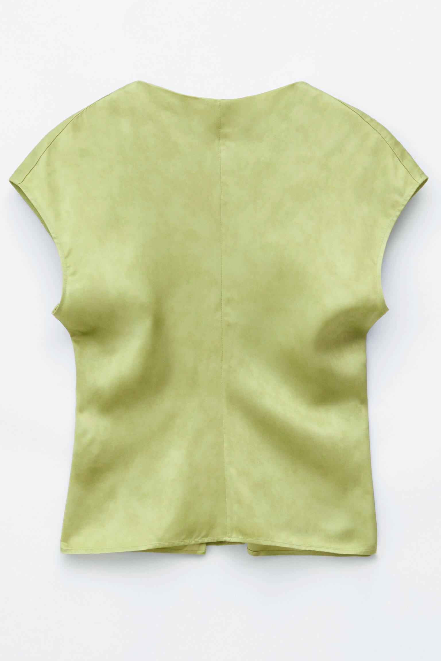 Textured Viscose Sleeveless Top - 2