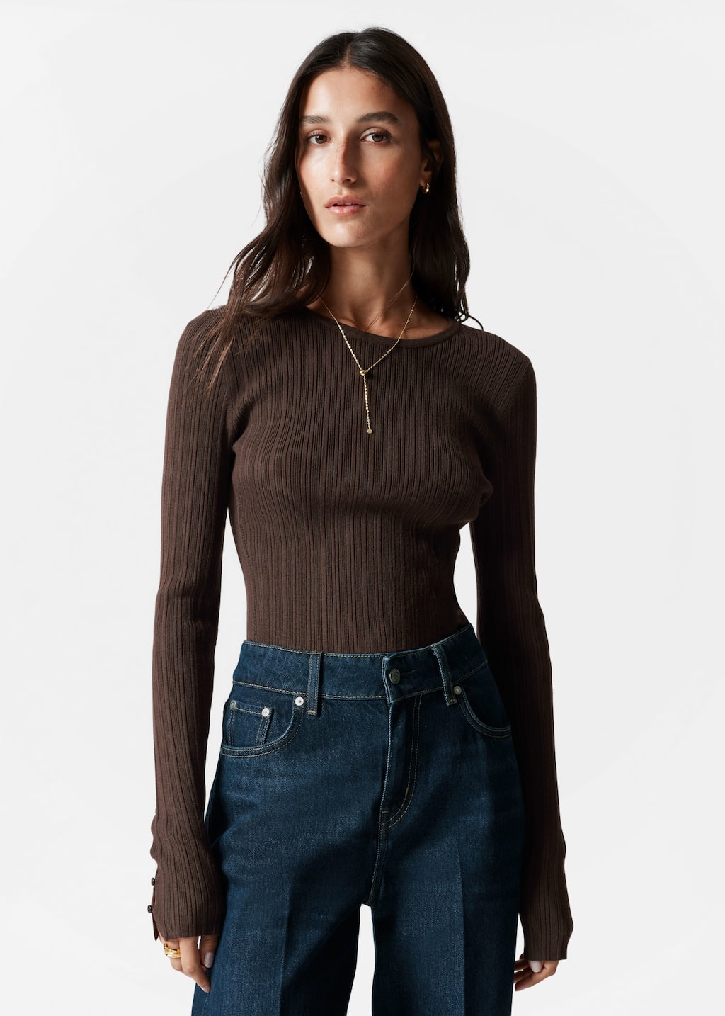 Haut côtelé - Couleur crème - Lookbook