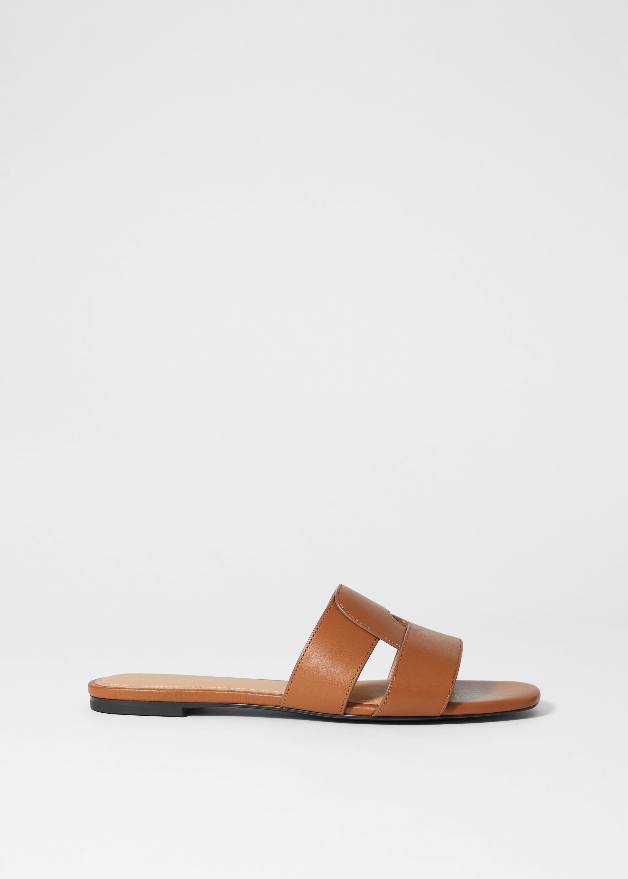 Grösseres Bild ansehen: Pantoletten aus Leder - Cognac - DAMEN | H&M CH 3