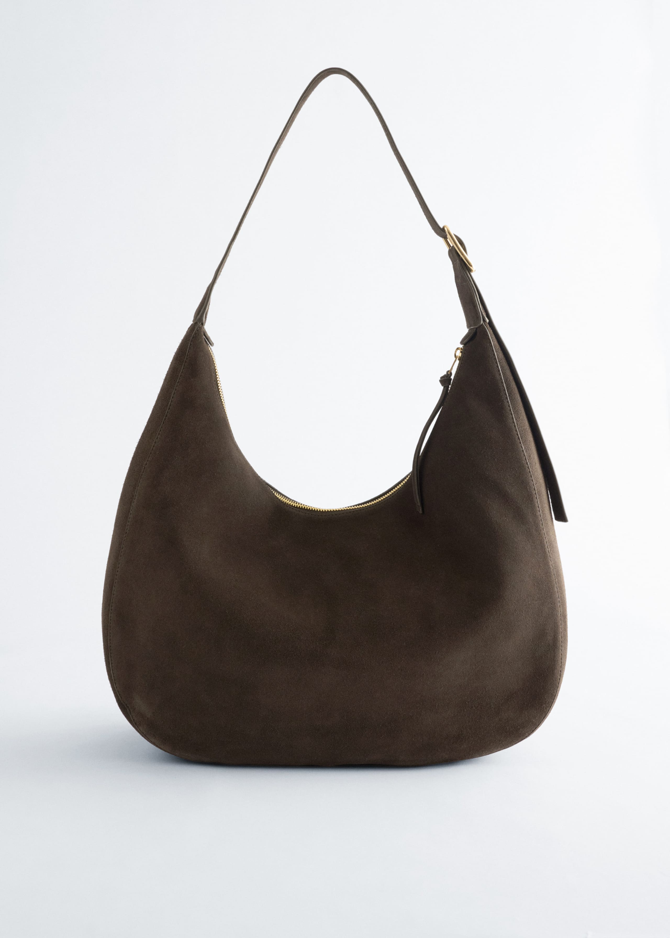 Image of Suede Shoulder Bag