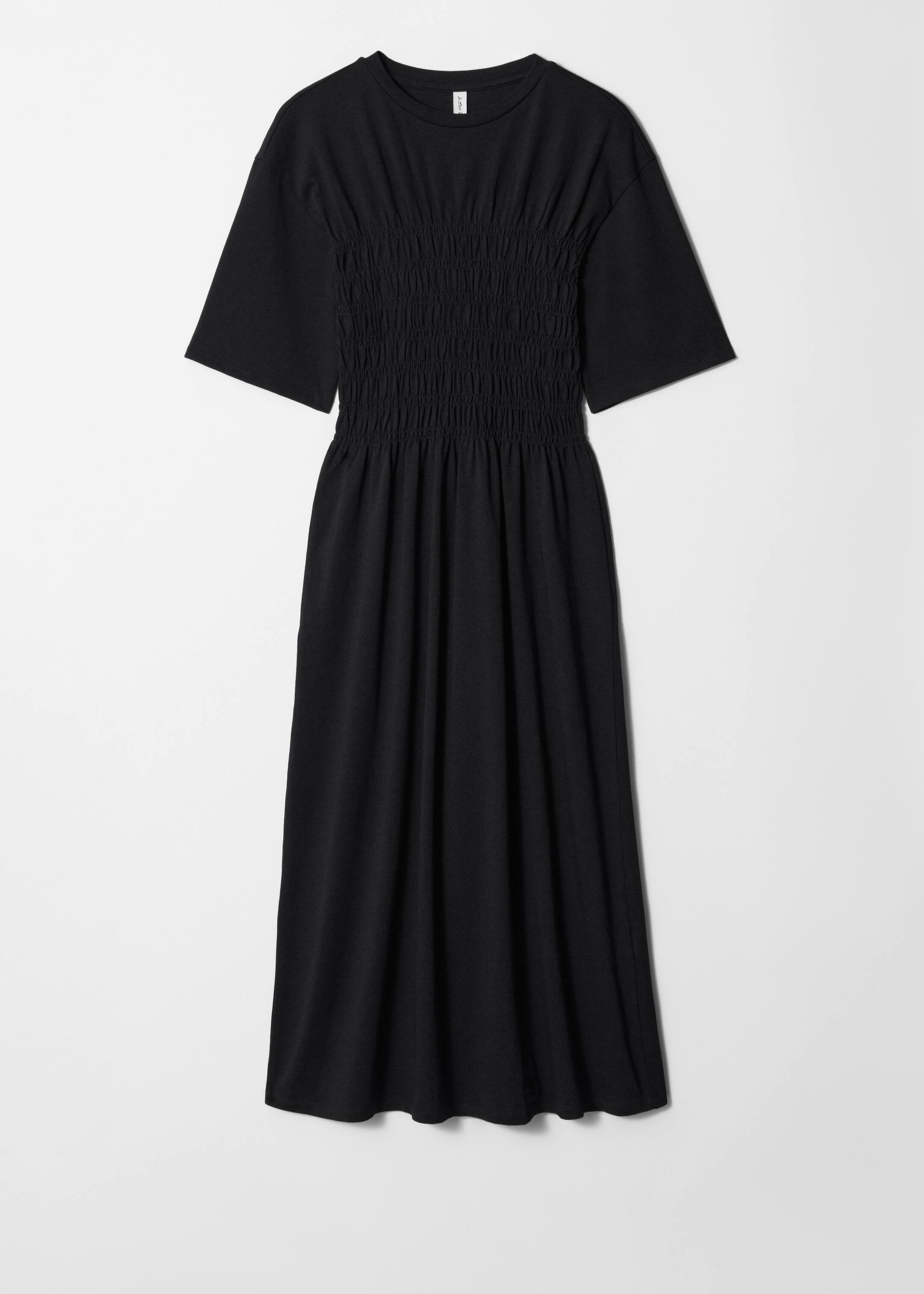 Visa större bild: Midiklänning med smock - Svart - DAM | H&M SE 4