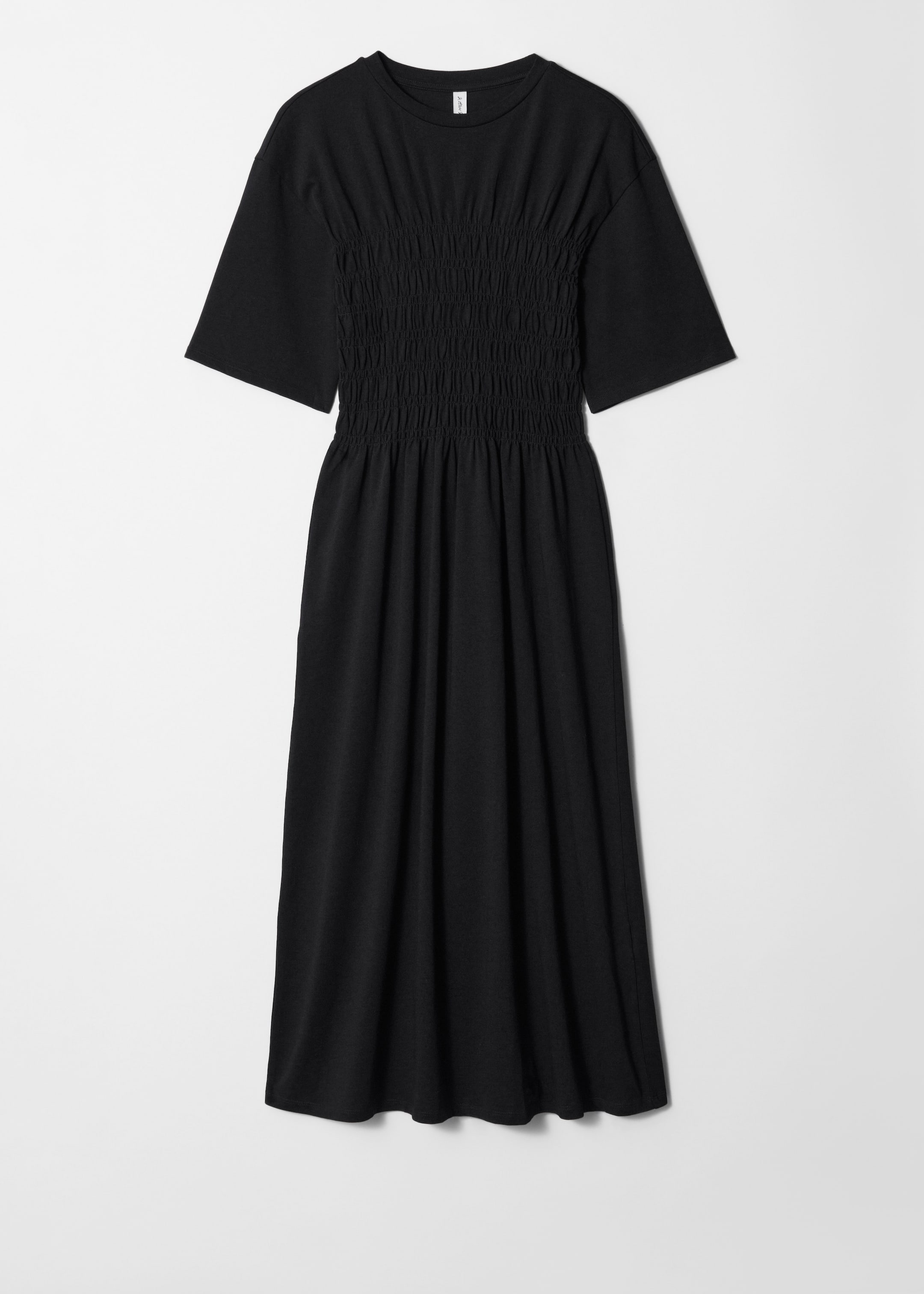 Vis større bilde: Midikjole med vaffelsøm - Svart - DAME | H&M NO 4