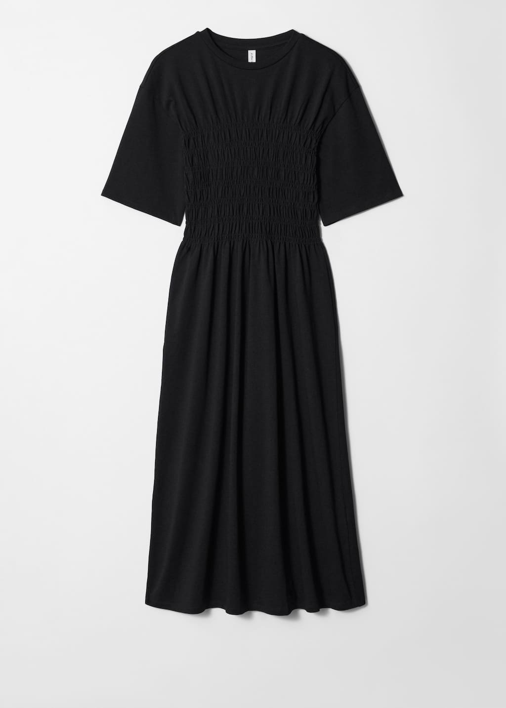 Smocked Midi Dress - White - Still Life