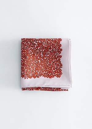 Rood/lila bloemenprint