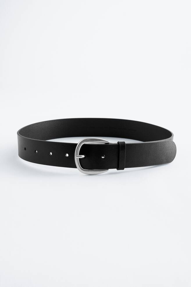 Ceinture en cuir - Noir/Marron foncé/Marron foncé - 1