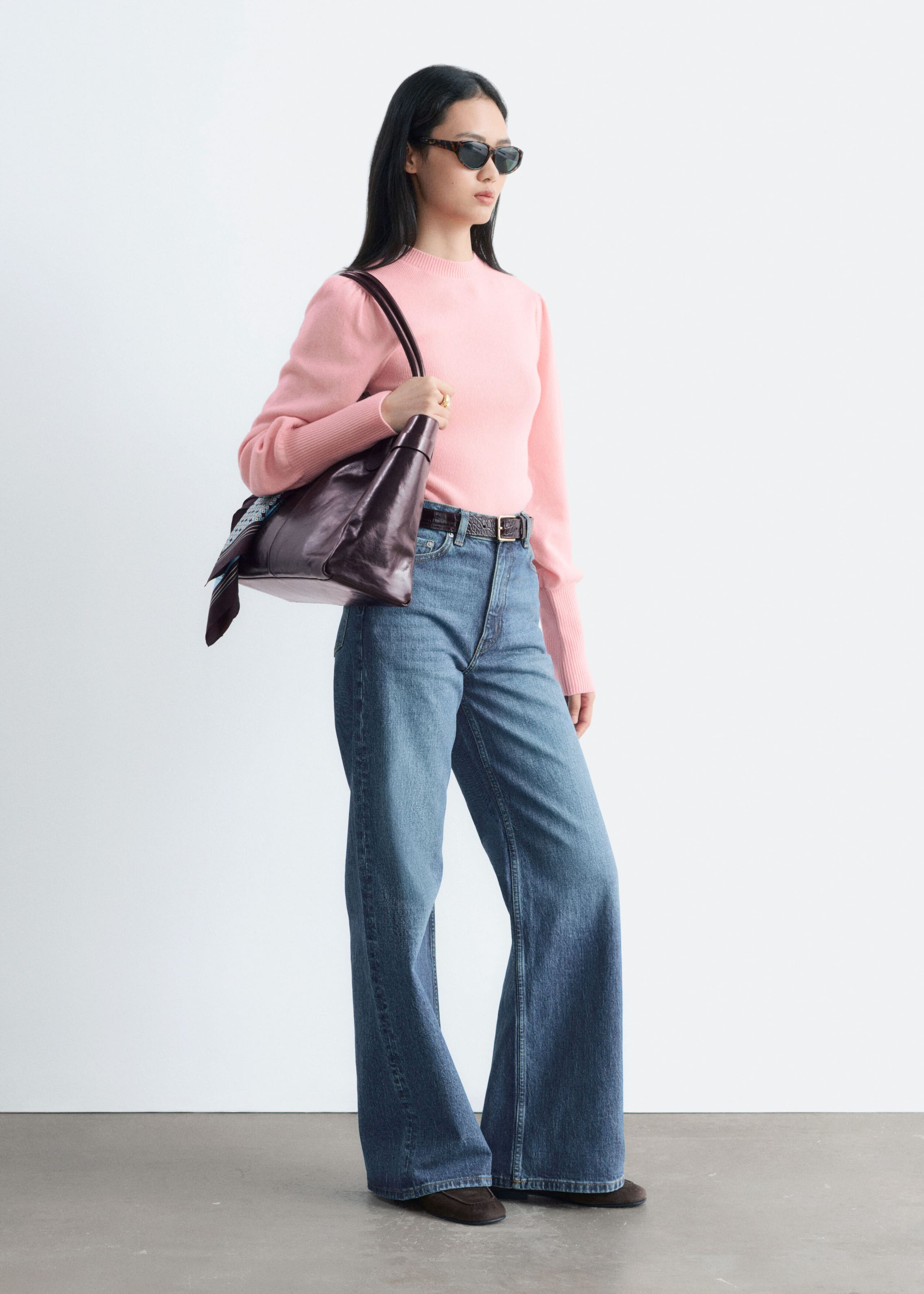 Maglia in lana - Rosa - Lookbook