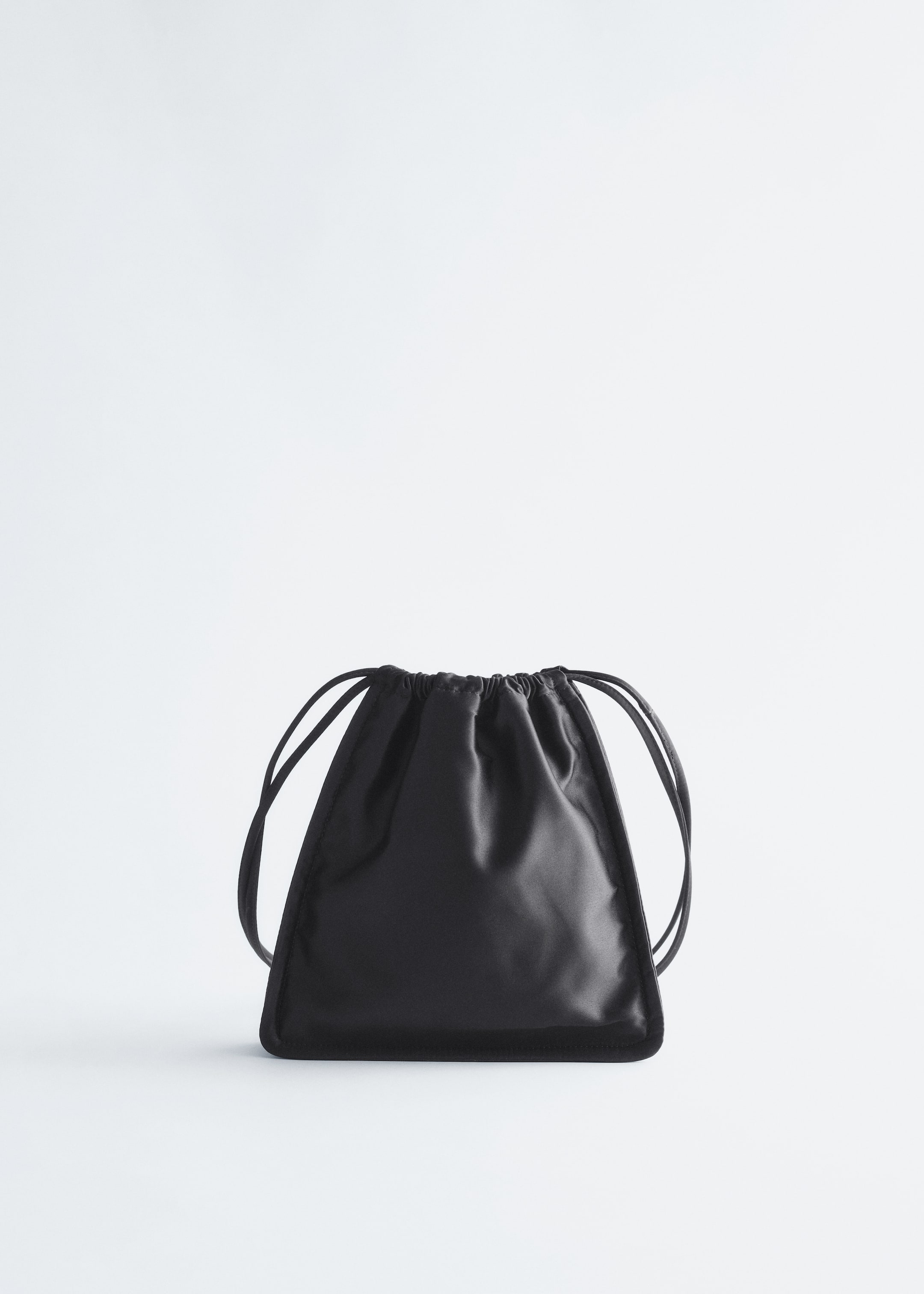 Agrandir l'image: Sac à cordon de serrage en satin - Noir - FEMME | H&M BE 1