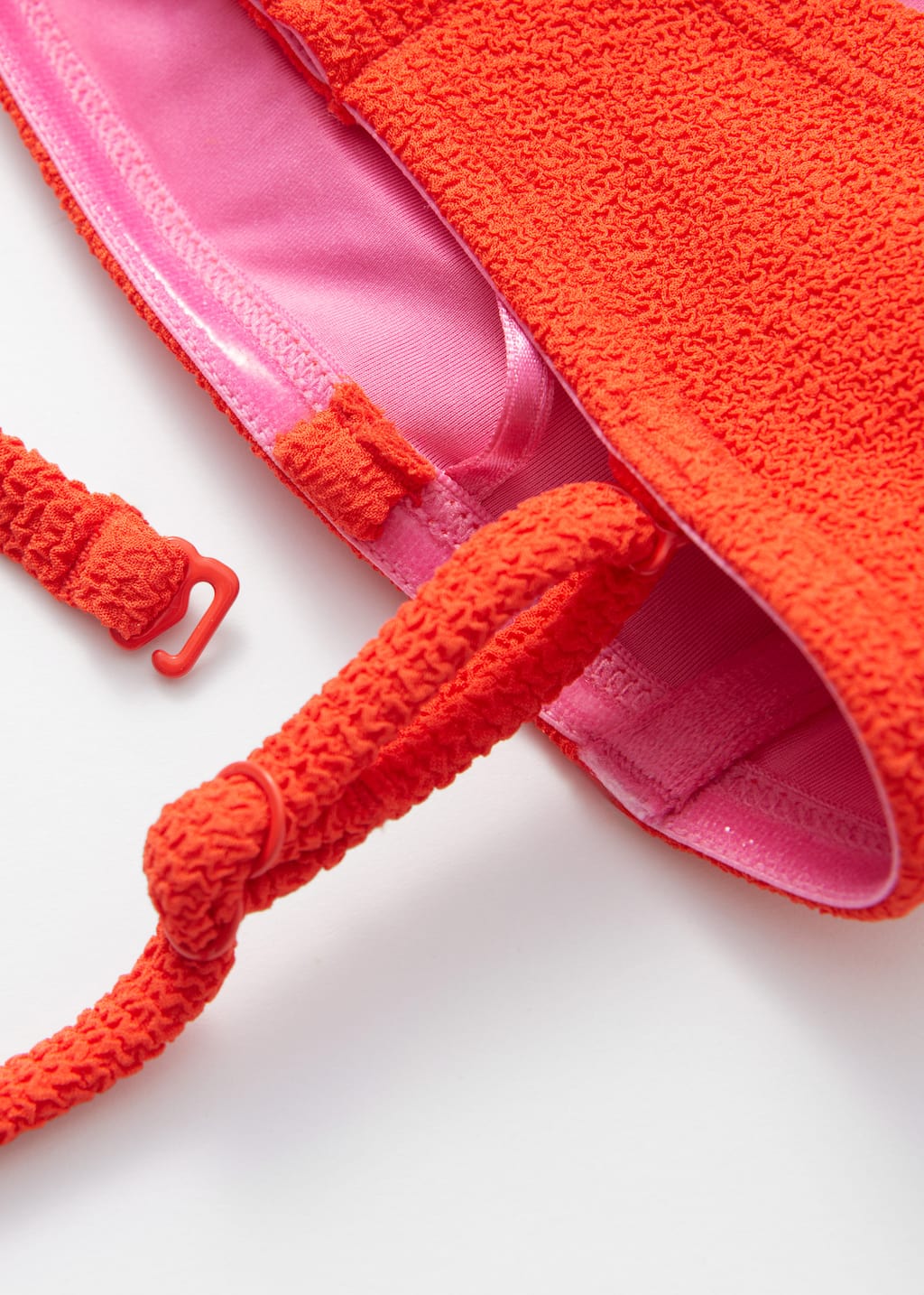 Image of Strukturiertes Bandeau-Bikinioberteil