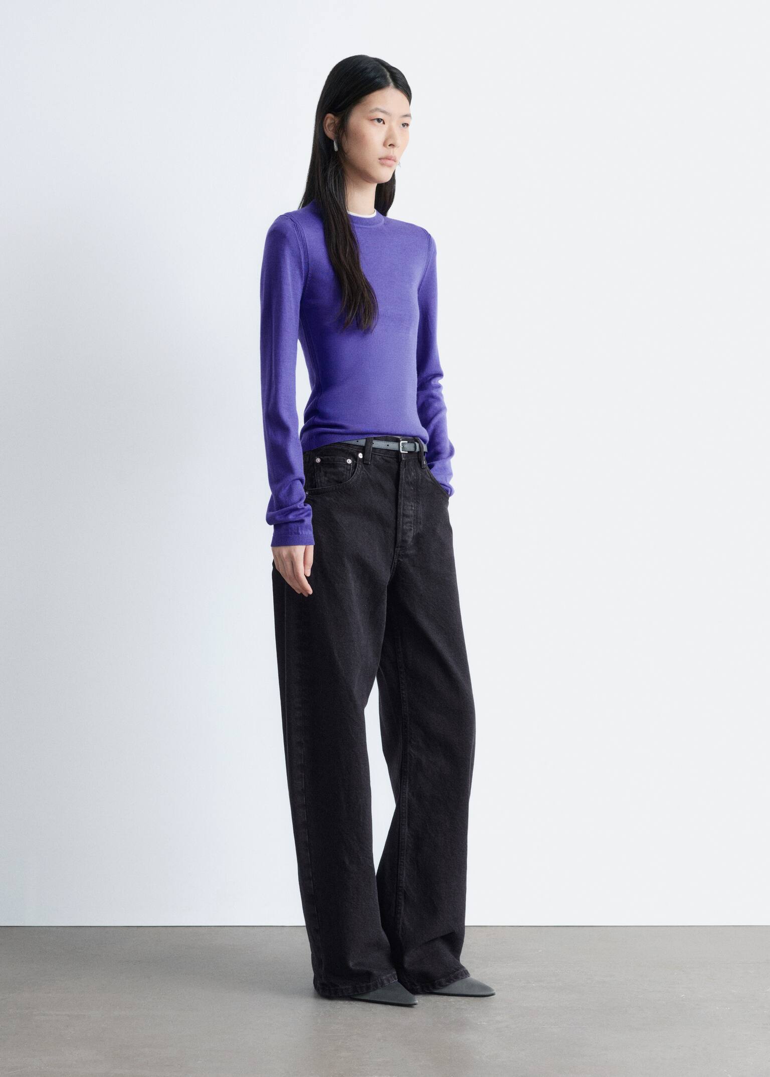 Jeans mit Barrel-Bein - Schwarz/Dunkelblau/Dunkelbraun/Hellblau - 3