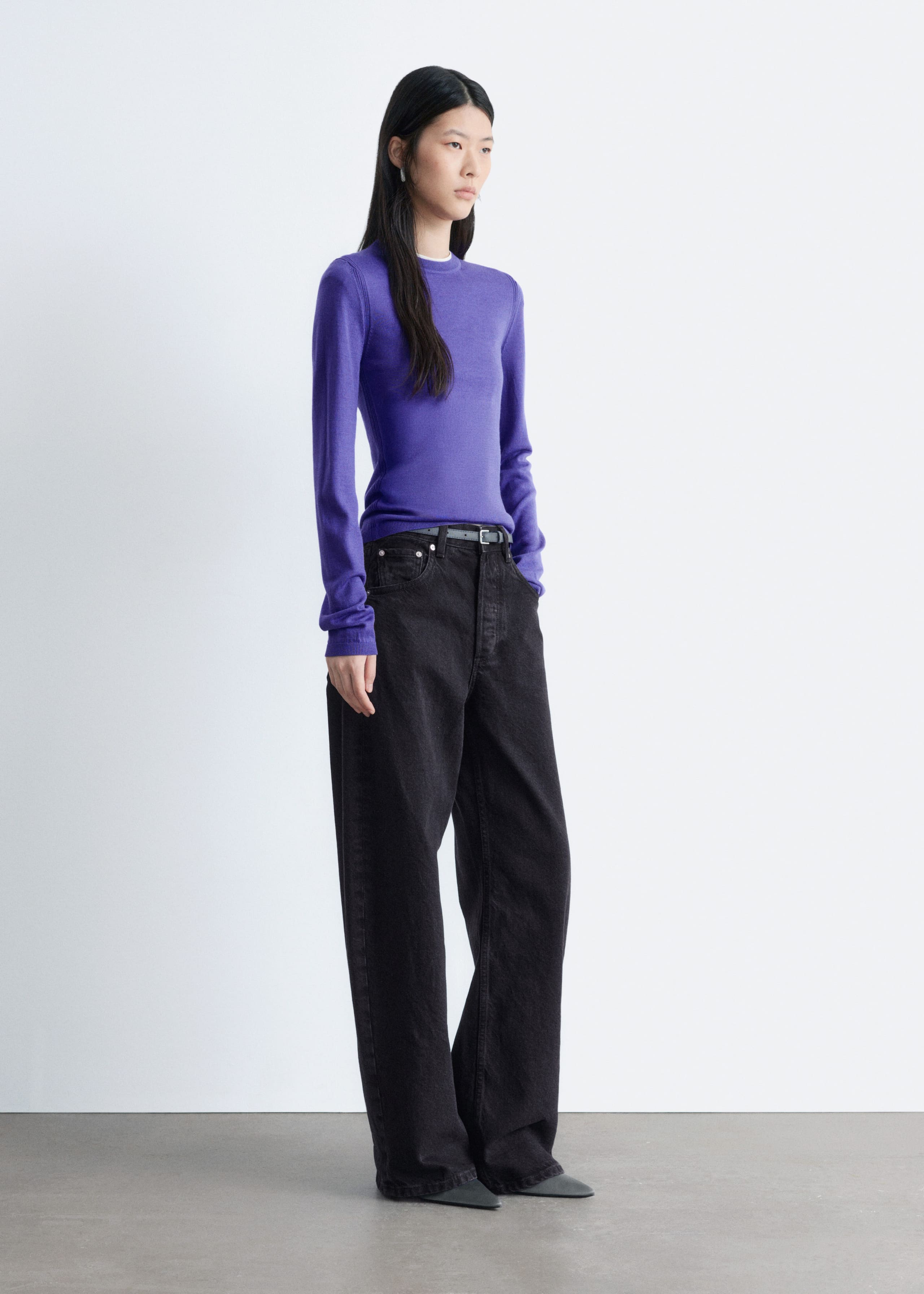 Image of Barrel-Leg Jeans