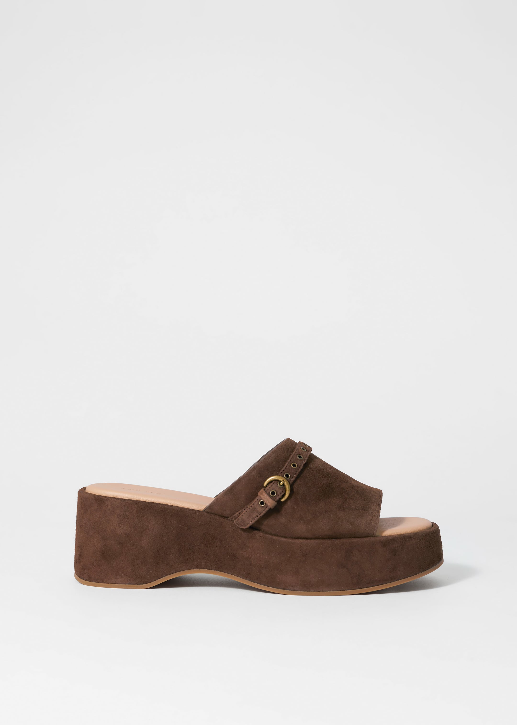 Grotere afbeelding bekijken: Suède muiltjes met plateauzool - Bruin - DAMES | H&M NL 2