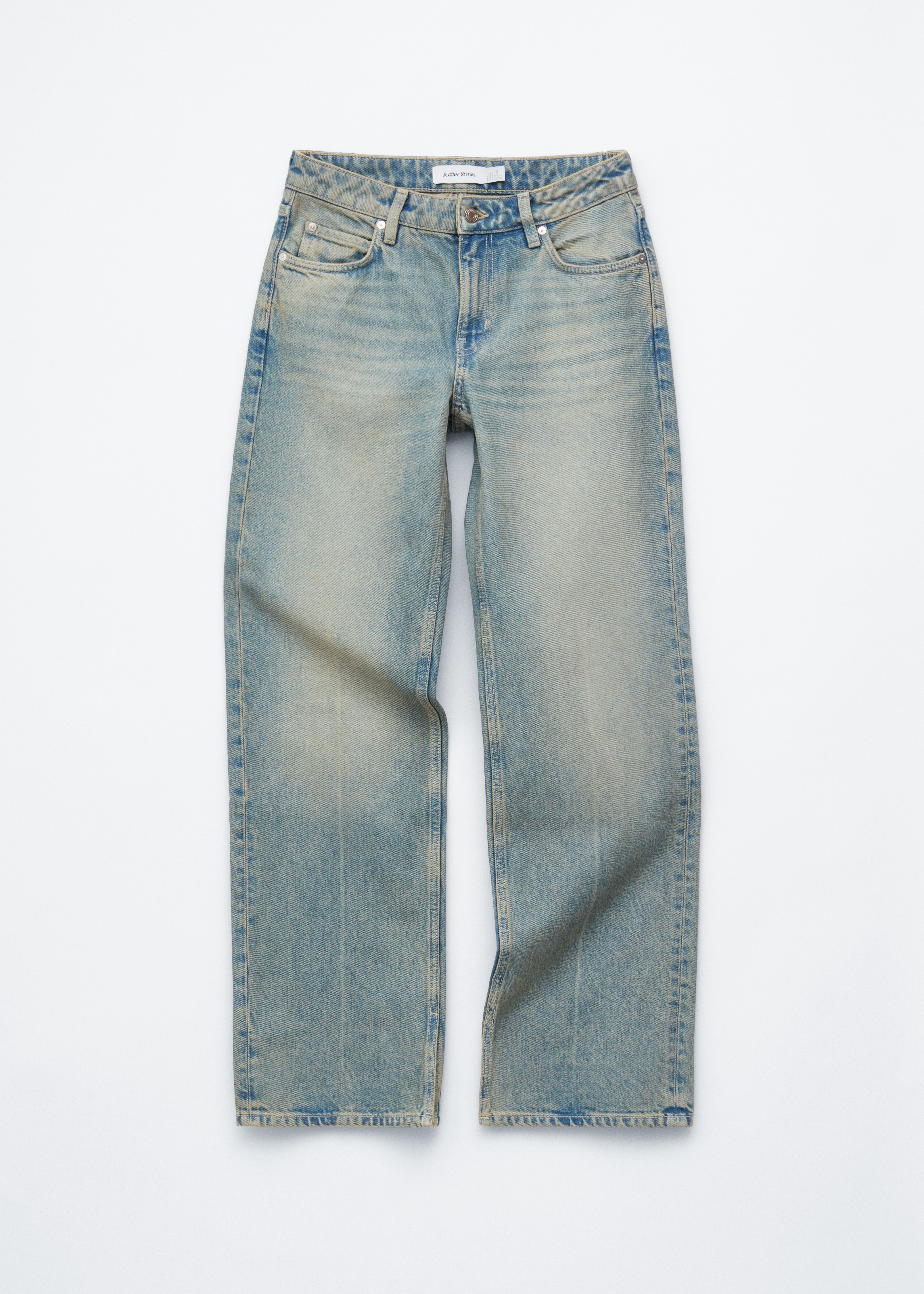 Дънки с прав крачол - Светло измито синьо