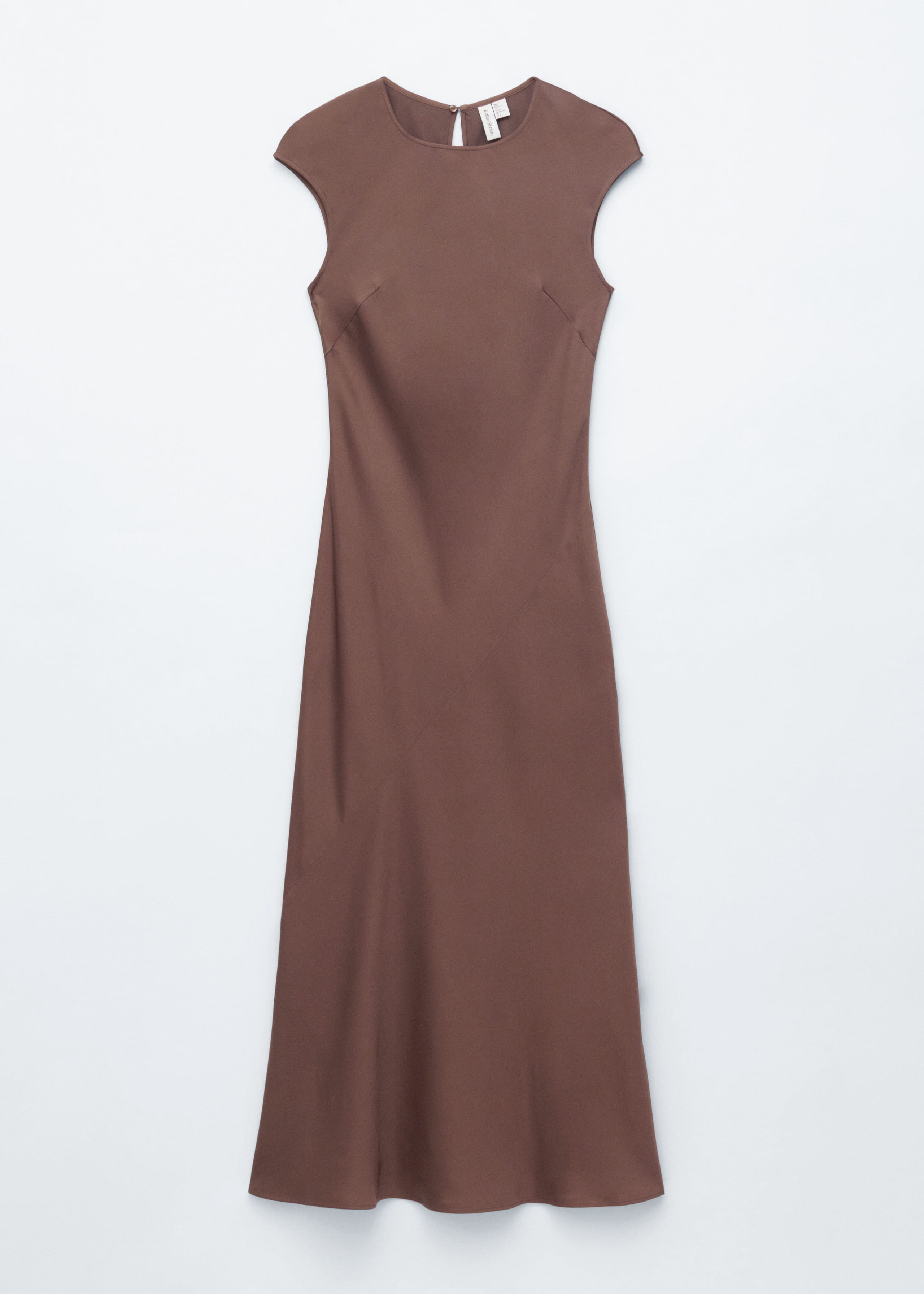 Image of Fitted Satin Maxi Dress
