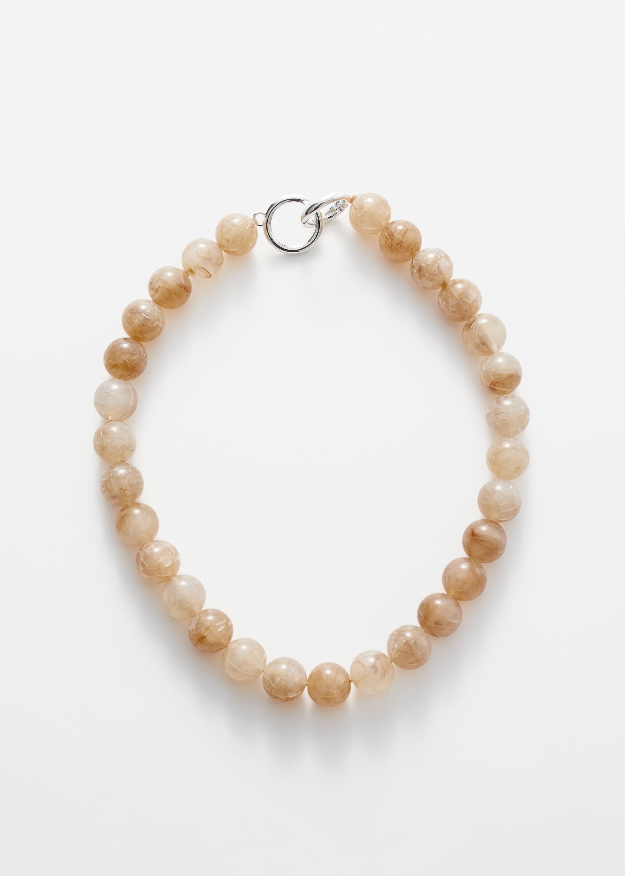 Zobacz większy obraz: Krótki naszyjnik z koralikami z kamieni - Bursztyn - ONA | H&M PL 1