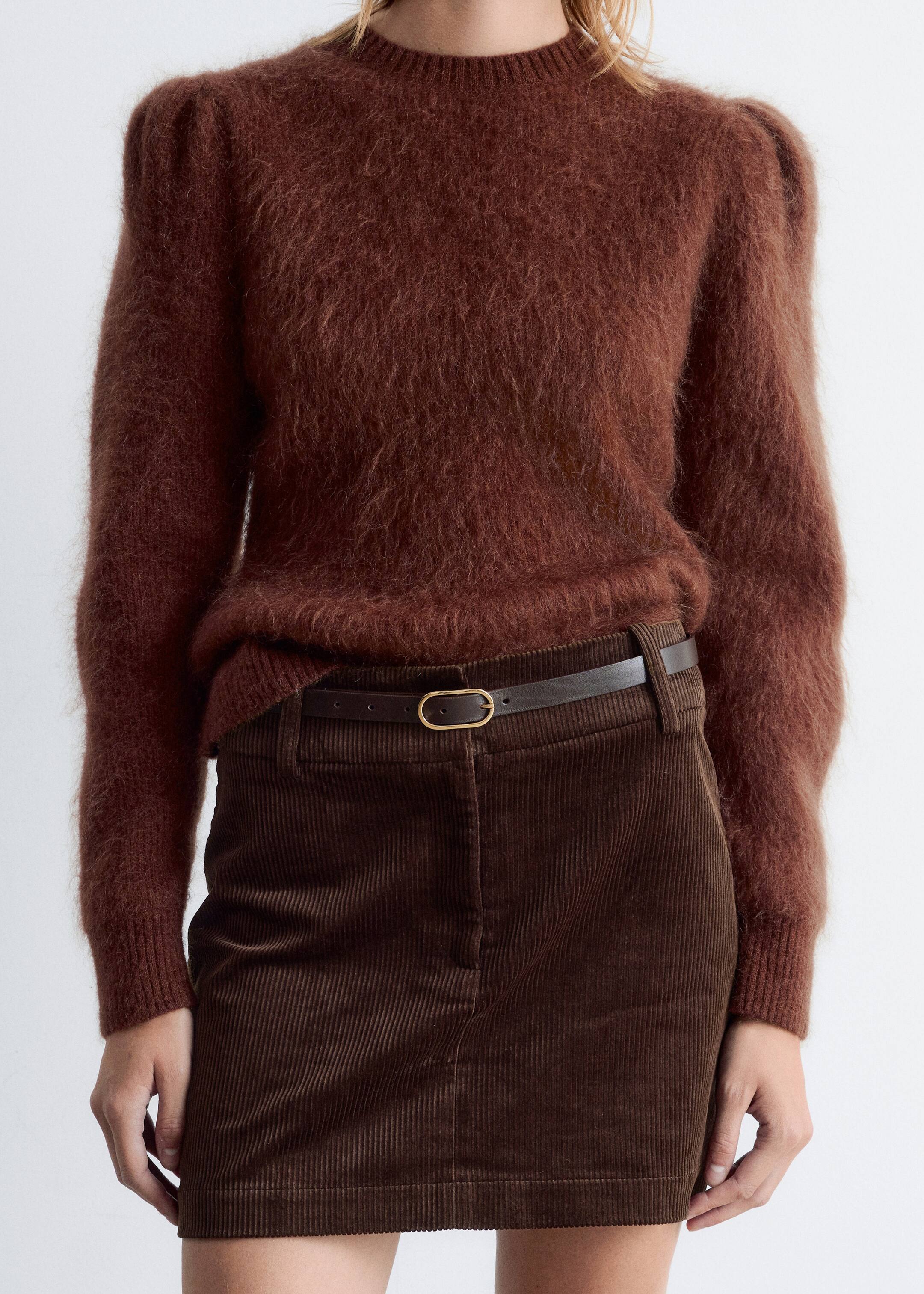 Größeres Bild anzeigen: Pullover aus Mohair-Mix mit Puffärmeln - Braun - Ladies | H&M AT 1