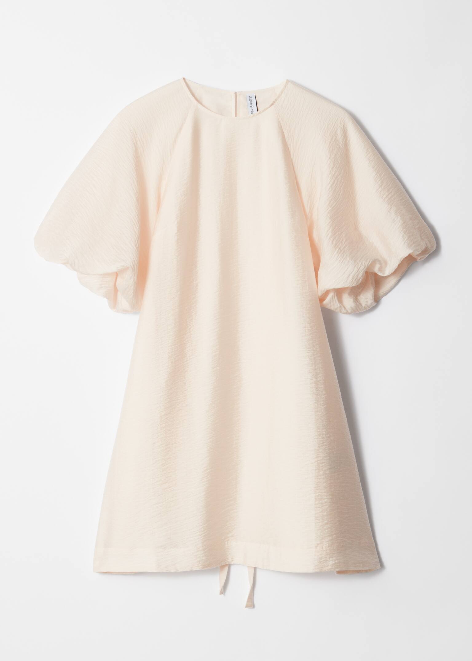 Rochie mini cu mâneci bufante - Alb/Roz deschis/Blue Floral/Roșu floral - 2